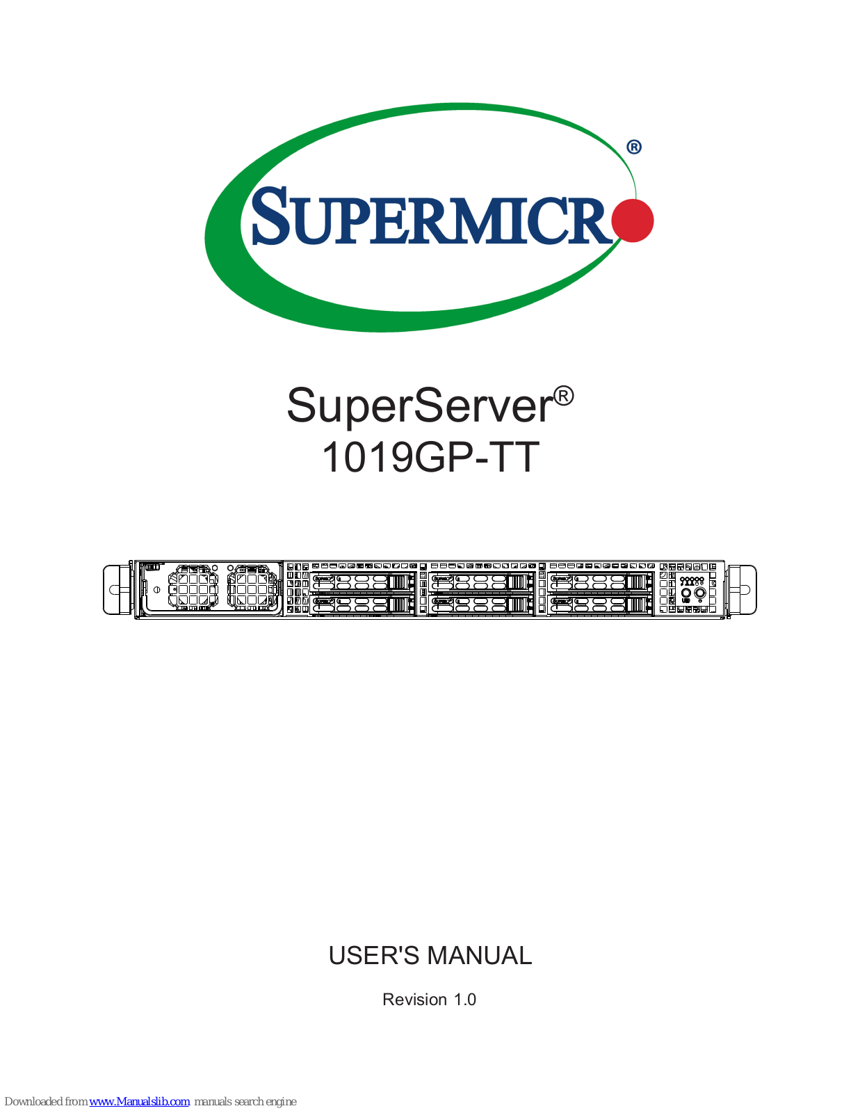 Supermicro SuperServer 1019GP-TT User Manual