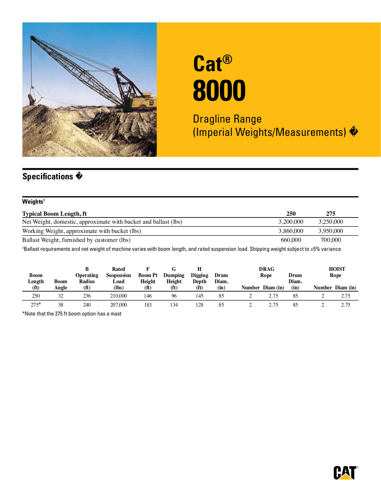 Caterpillar 8000 BROCHURE - ManualMachine.com