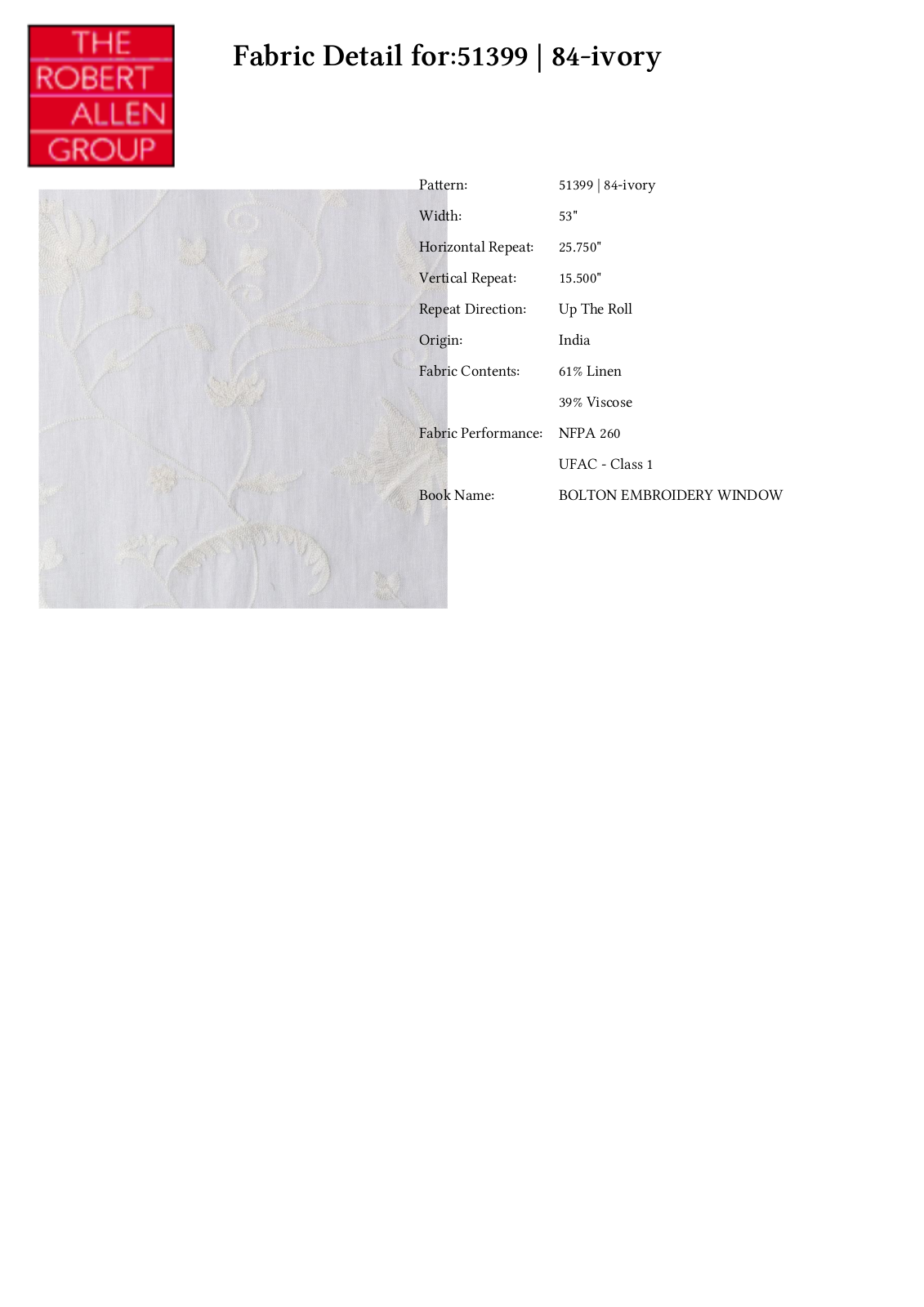 Duralee CRAL4261 Specifications - ManualMachine.com