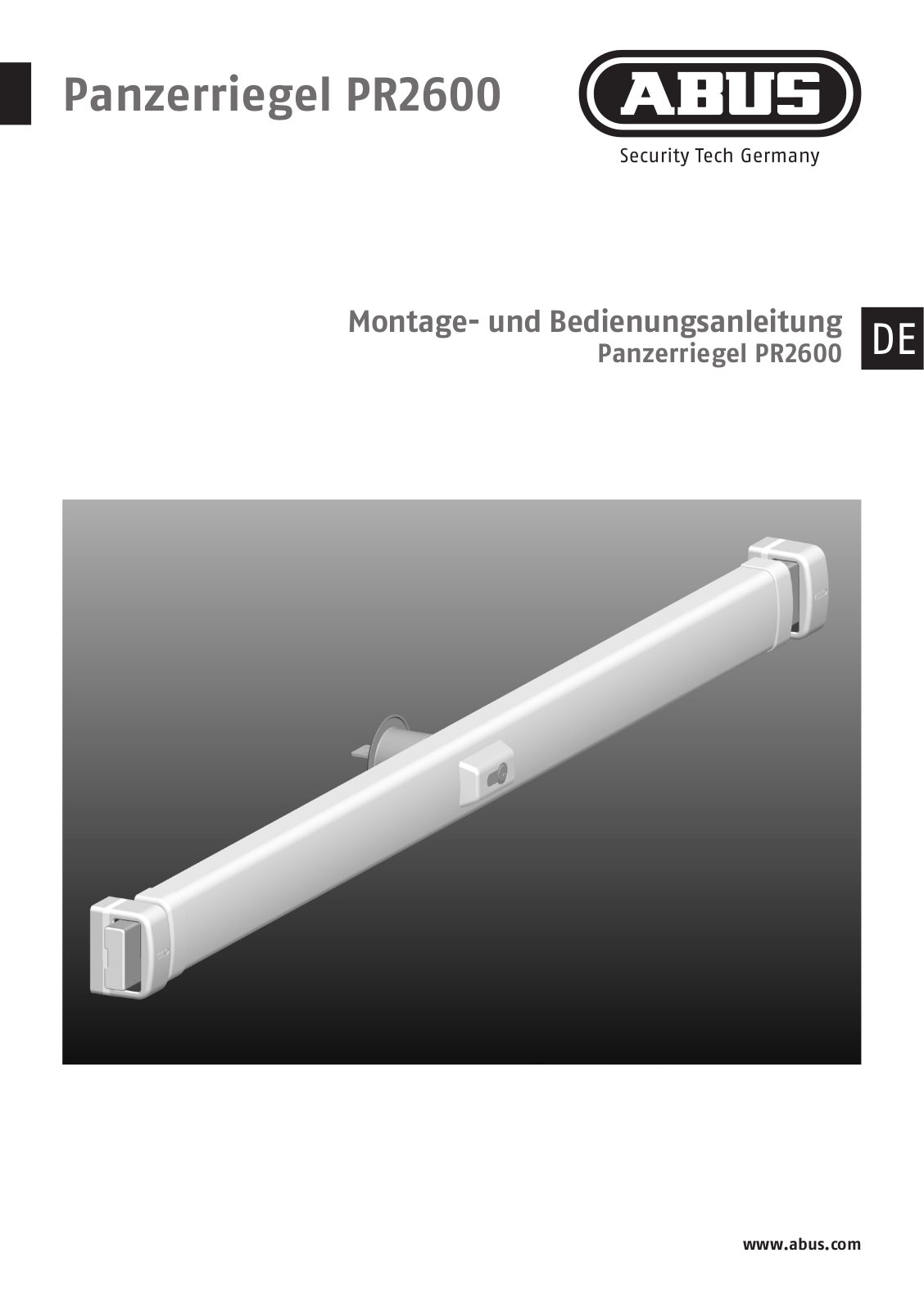 ABUS PR2600 User guide