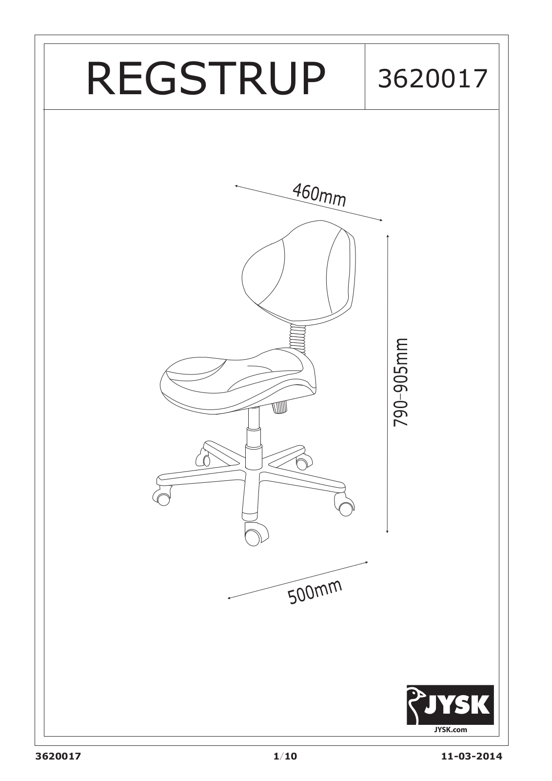 JYSK Regstrup User Manual