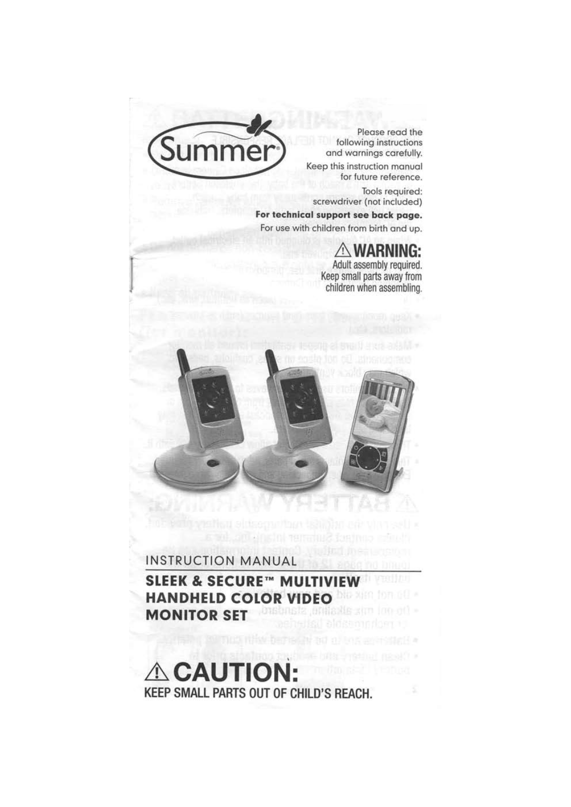 Summer Infant 2827T, 2827R Users Manual