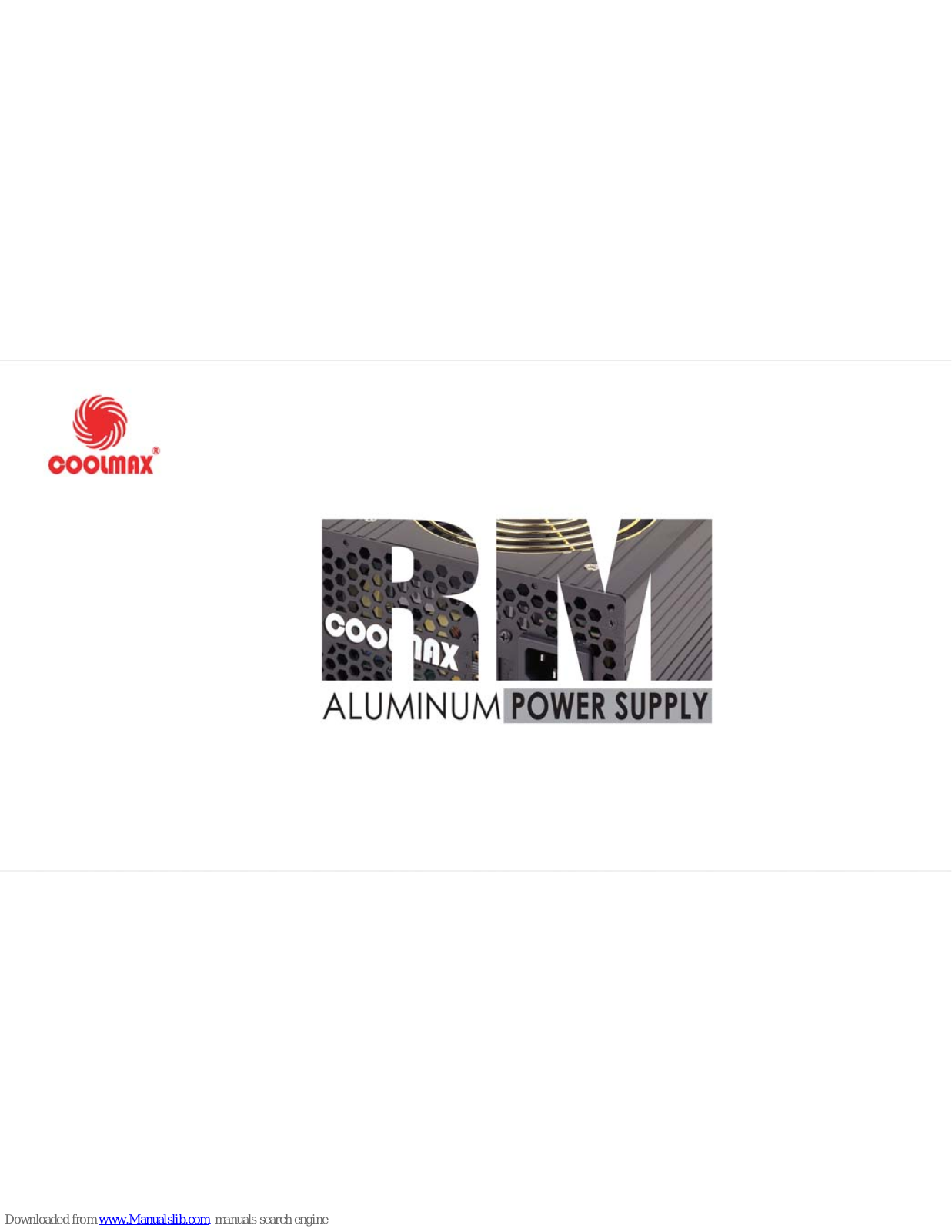 Coolmax RM Series User Manual - ManualMachine.com