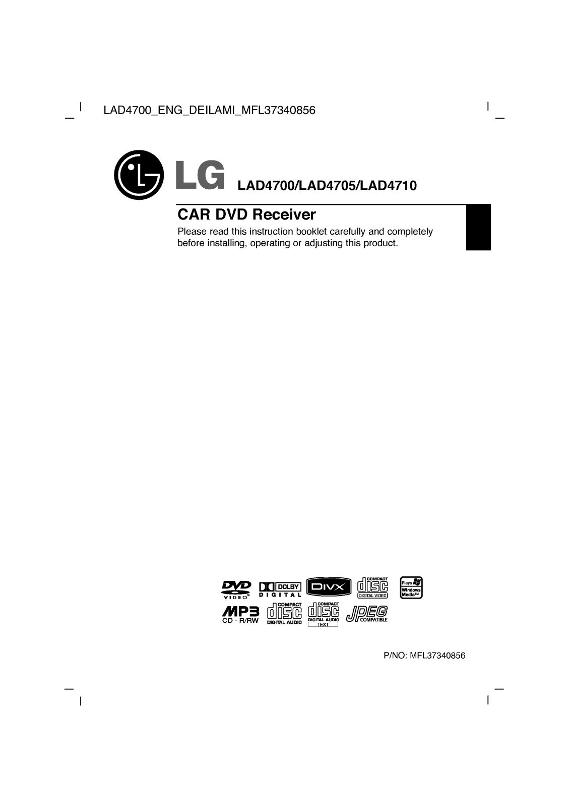 LG LAD4710 User Manual