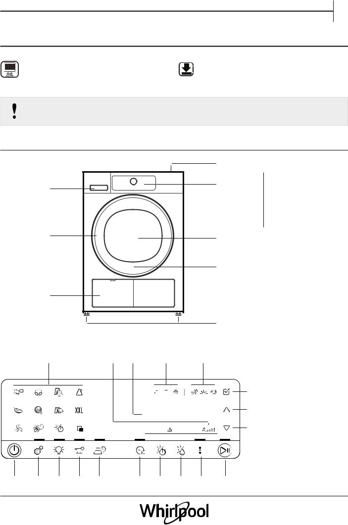 WHIRLPOOL HSCX 90440 Daily Reference Guide