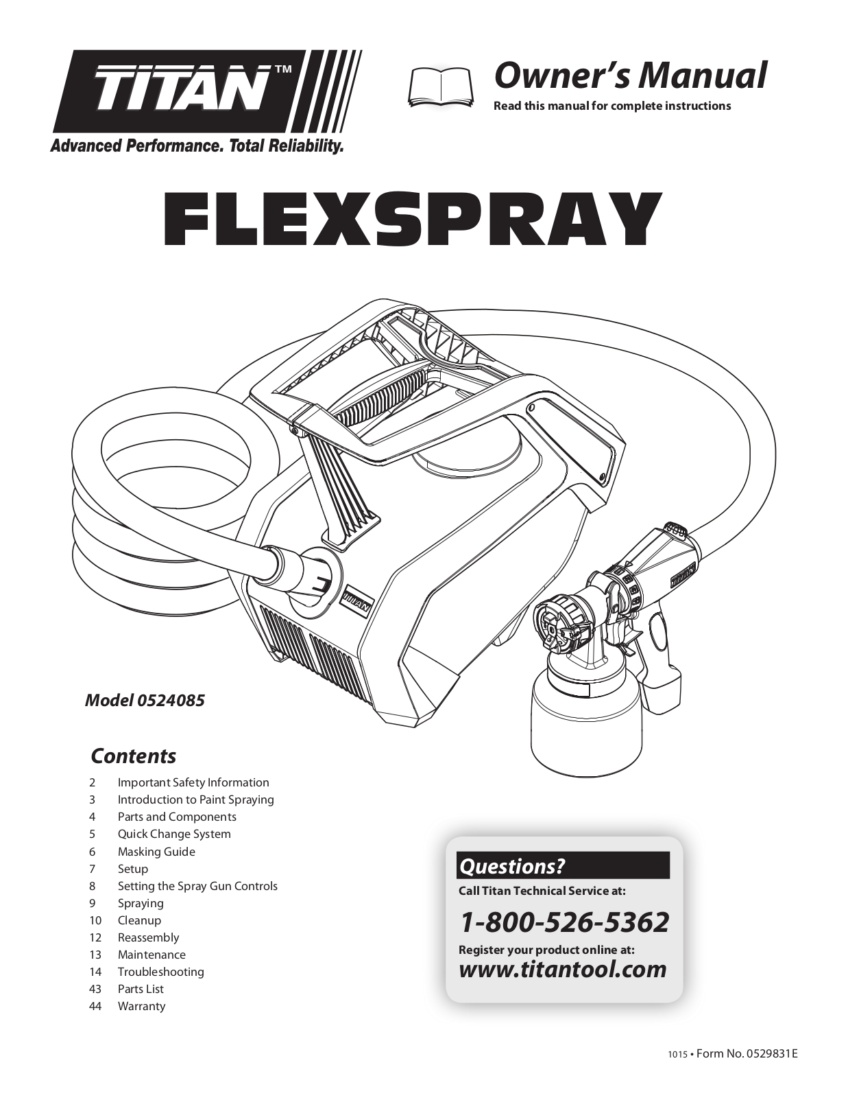 Titan 0524085 User Manual