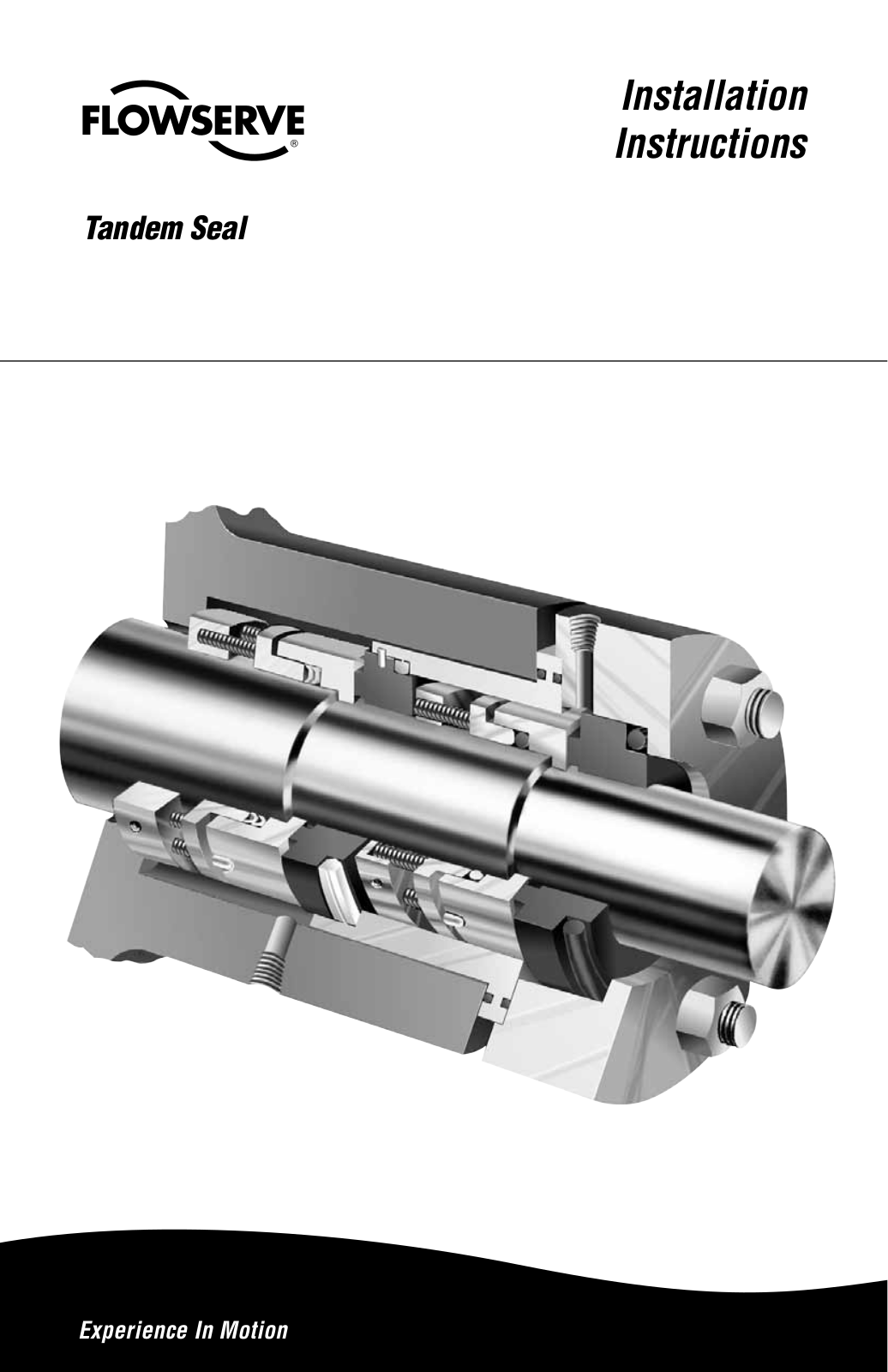 Flowserve Tandem Seal User Manual