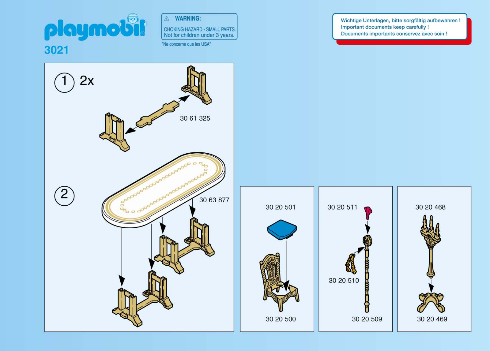 Playmobil 3021 Instructions