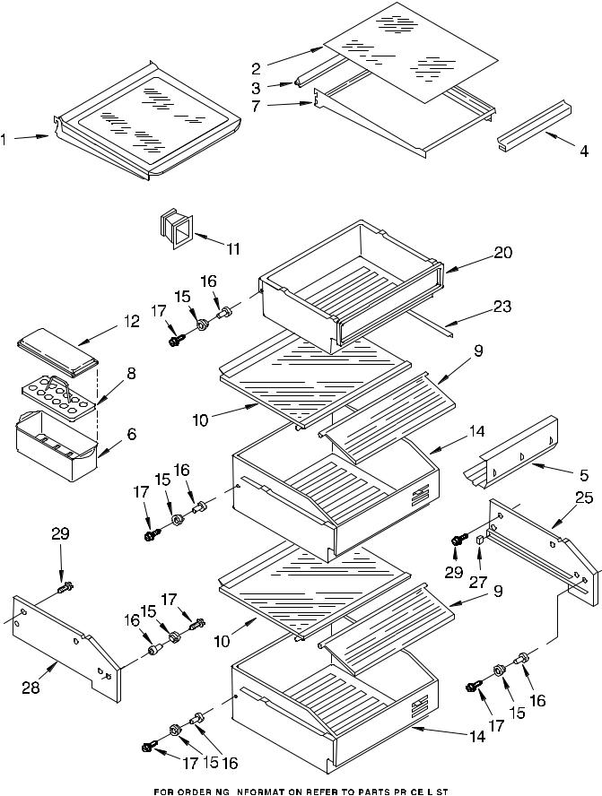 KitchenAid KSSS48QDX04 Parts List