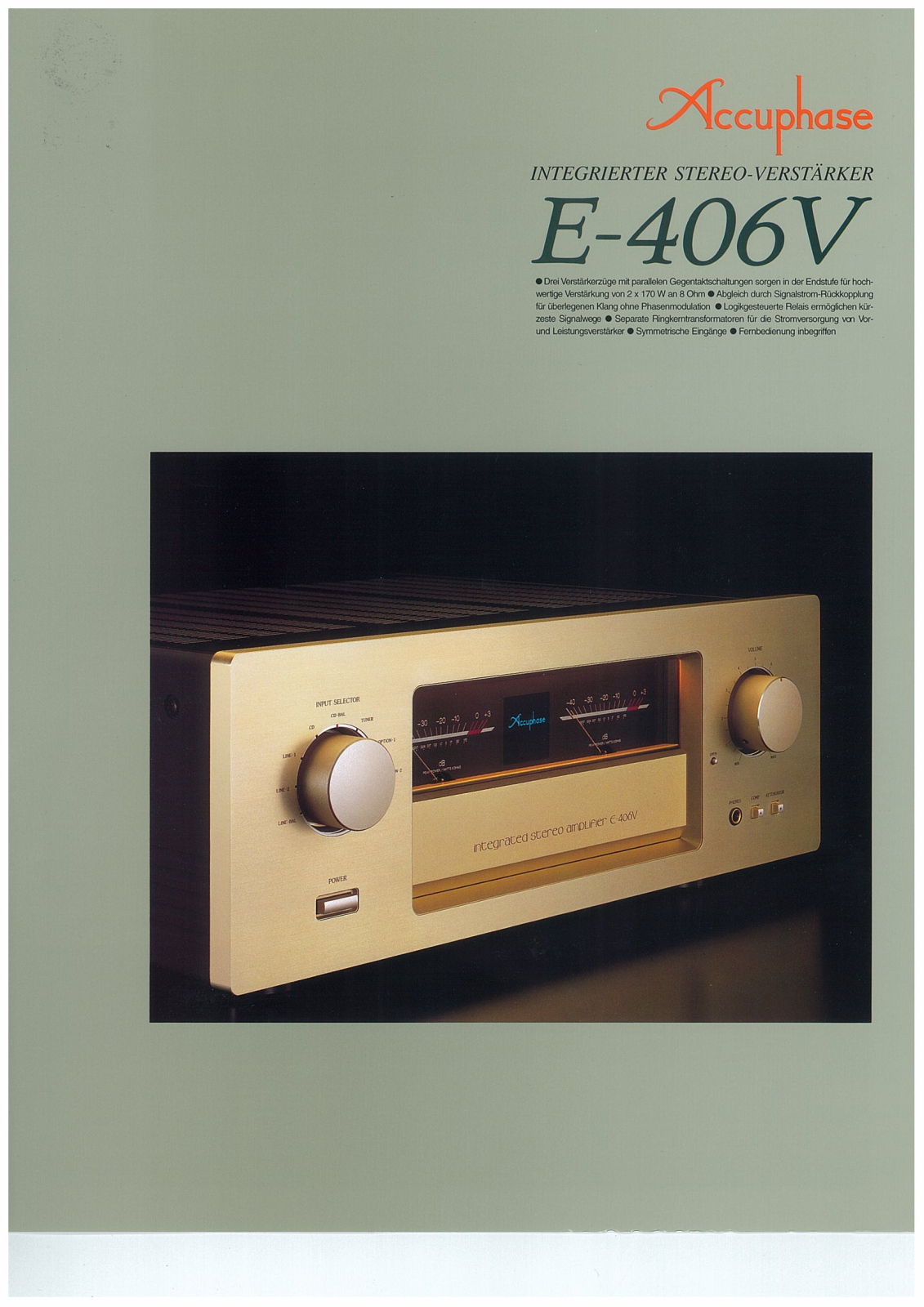 Accuphase E-406-VDE Brochure