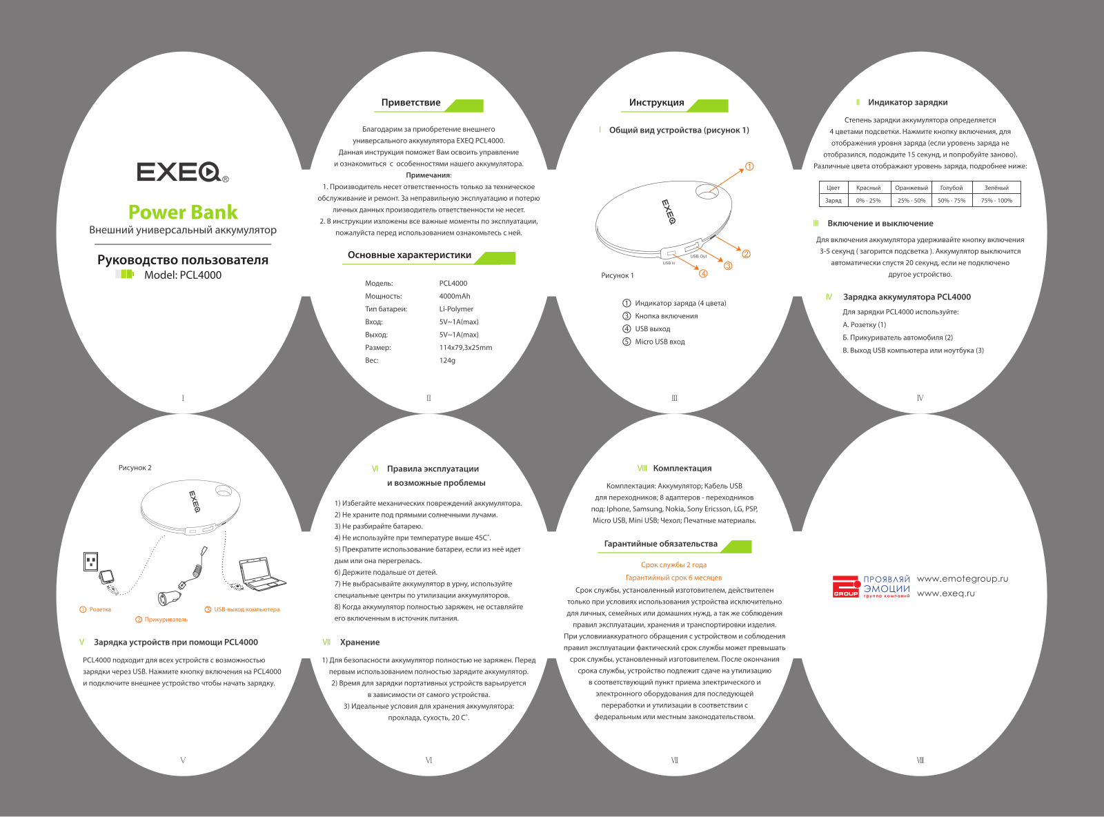 Exeq PCL4000 User Manual