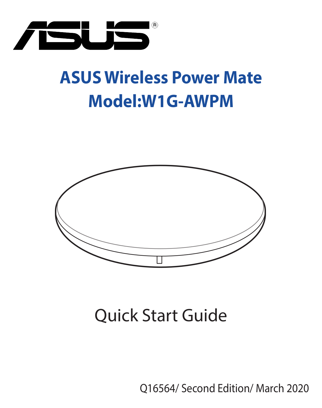 Asus W1G-AWPM Quick Start Guide