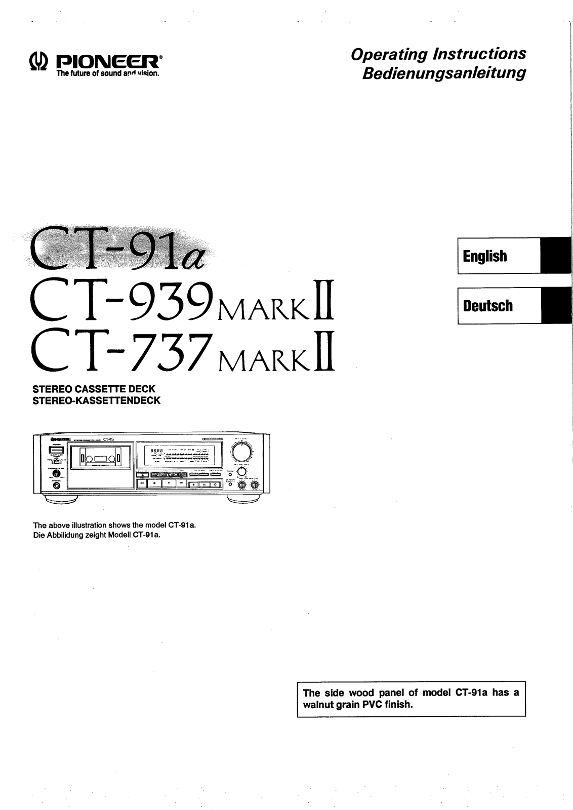 Pioneer CT-737MK2 User Manual