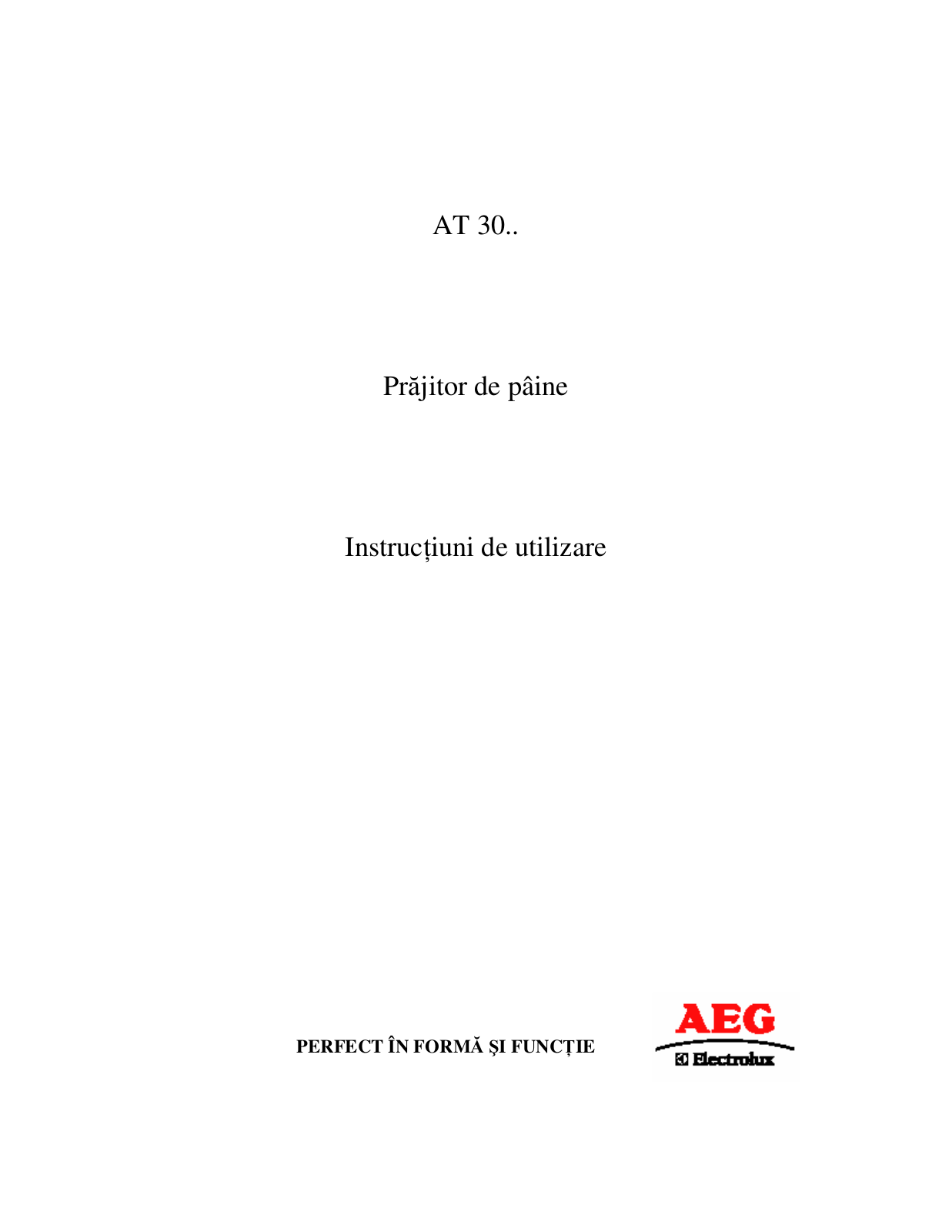 AEG AT3000 User Manual