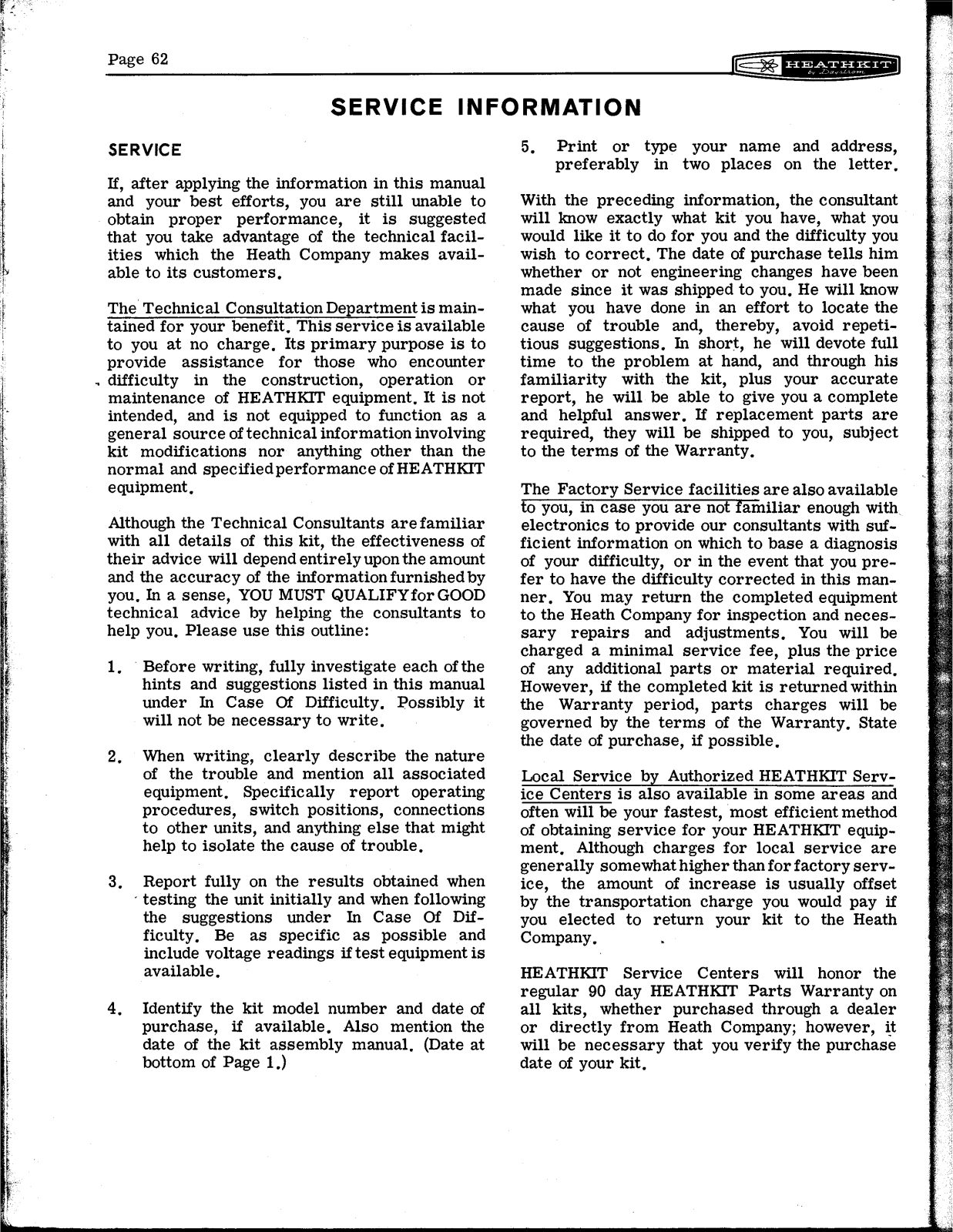 HEATHKIT HW-12a User Manual (PAGE 62)