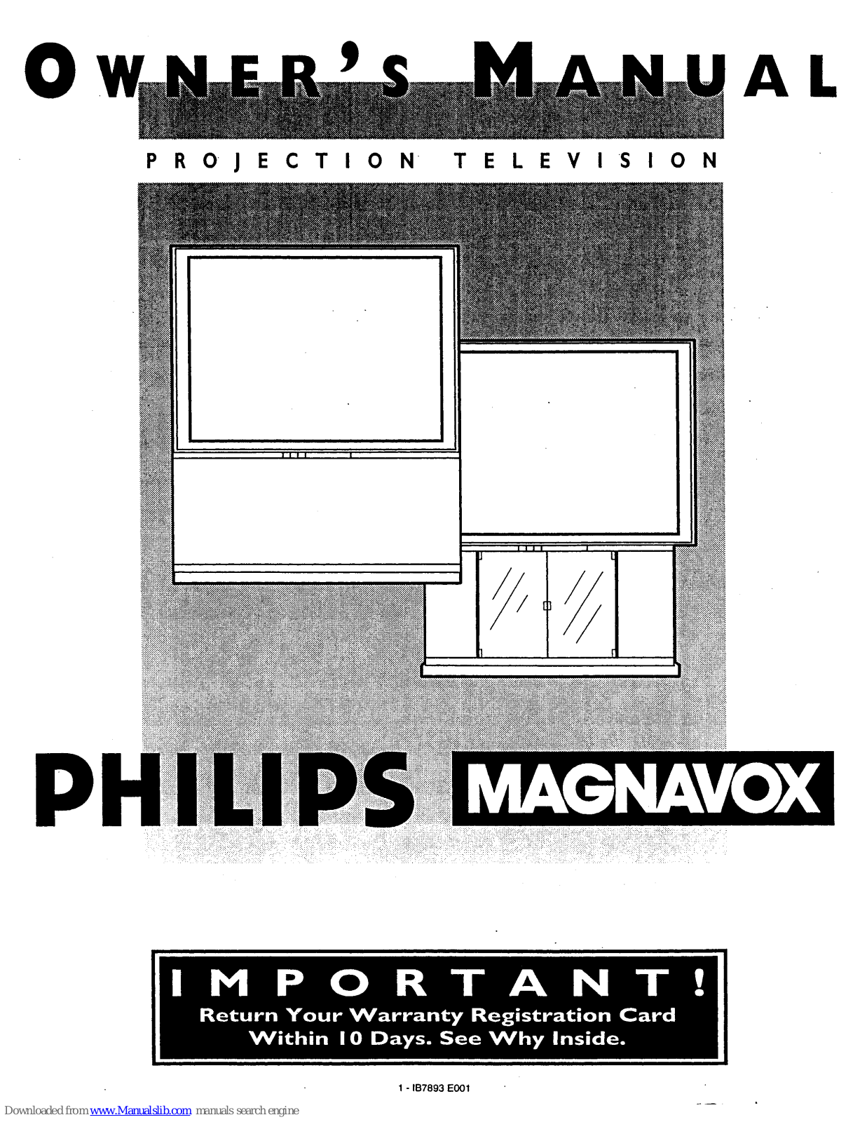 Philips Magnavox 7P4830W199 Owner's Manual