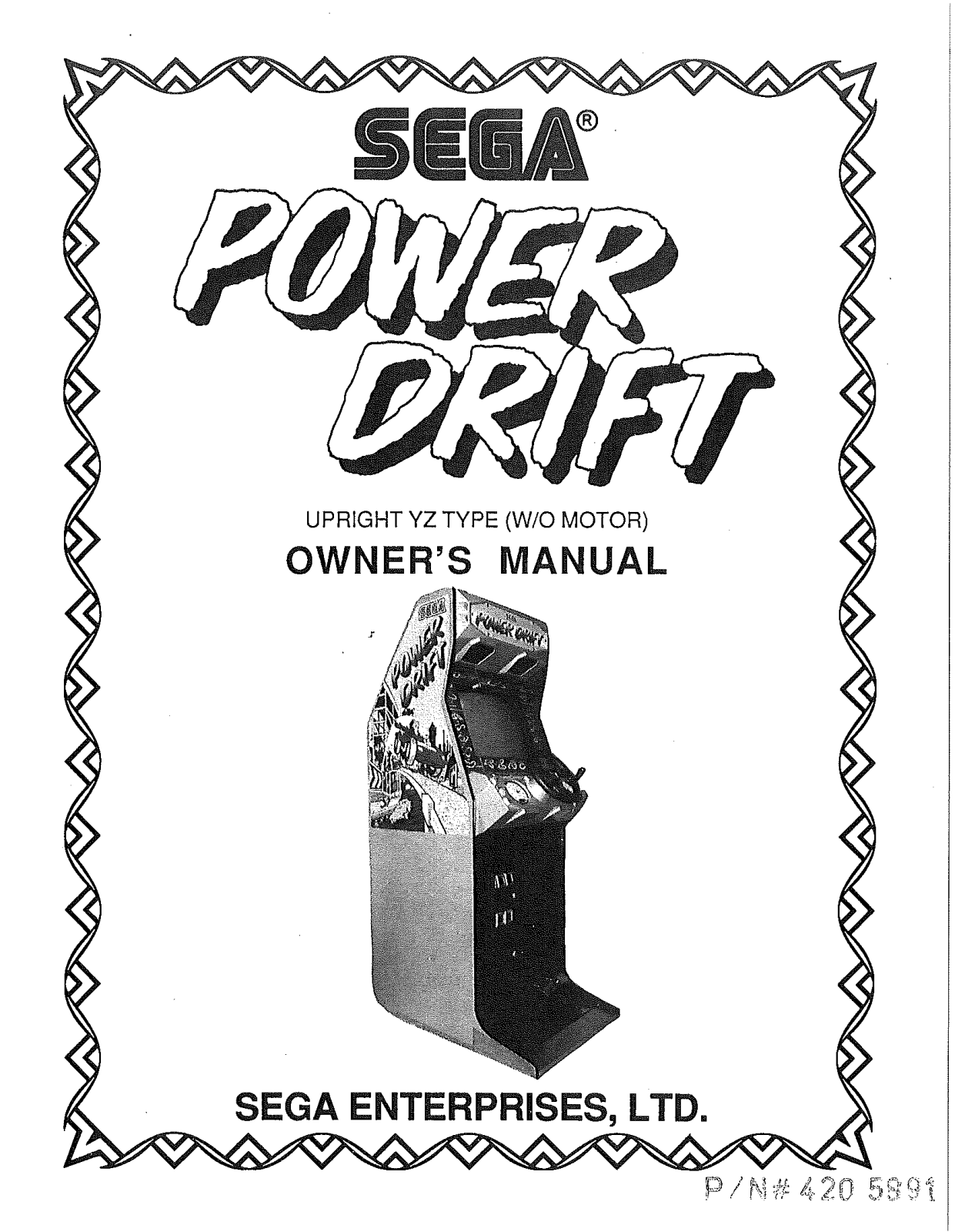 Sega POWER DRIFT User Manual