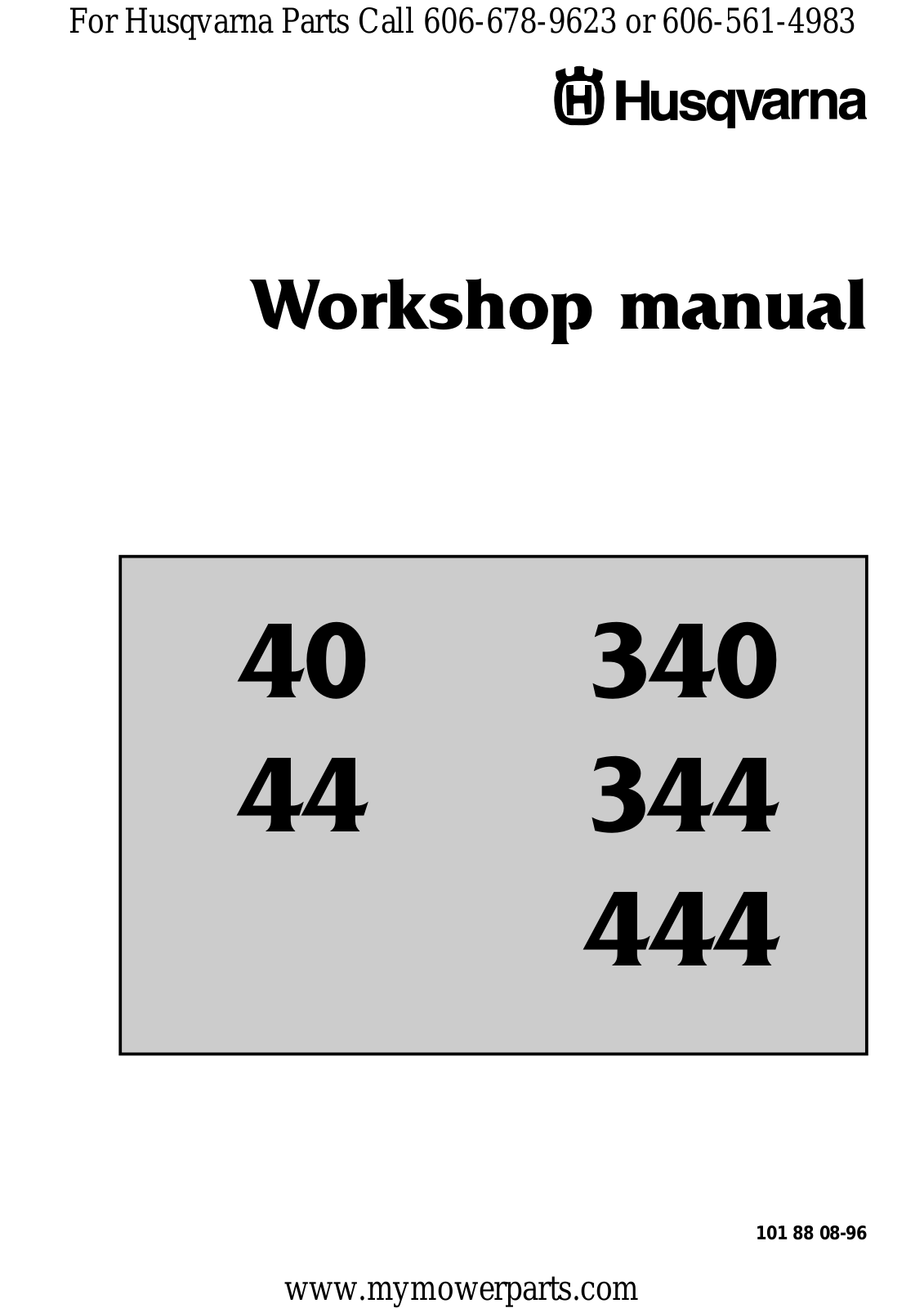 Husqvarna W8700001 Repair Manuals - ManualMachine.com