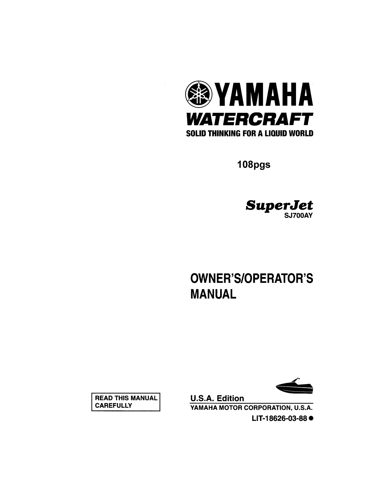 Yamaha SJ700AY User Manual