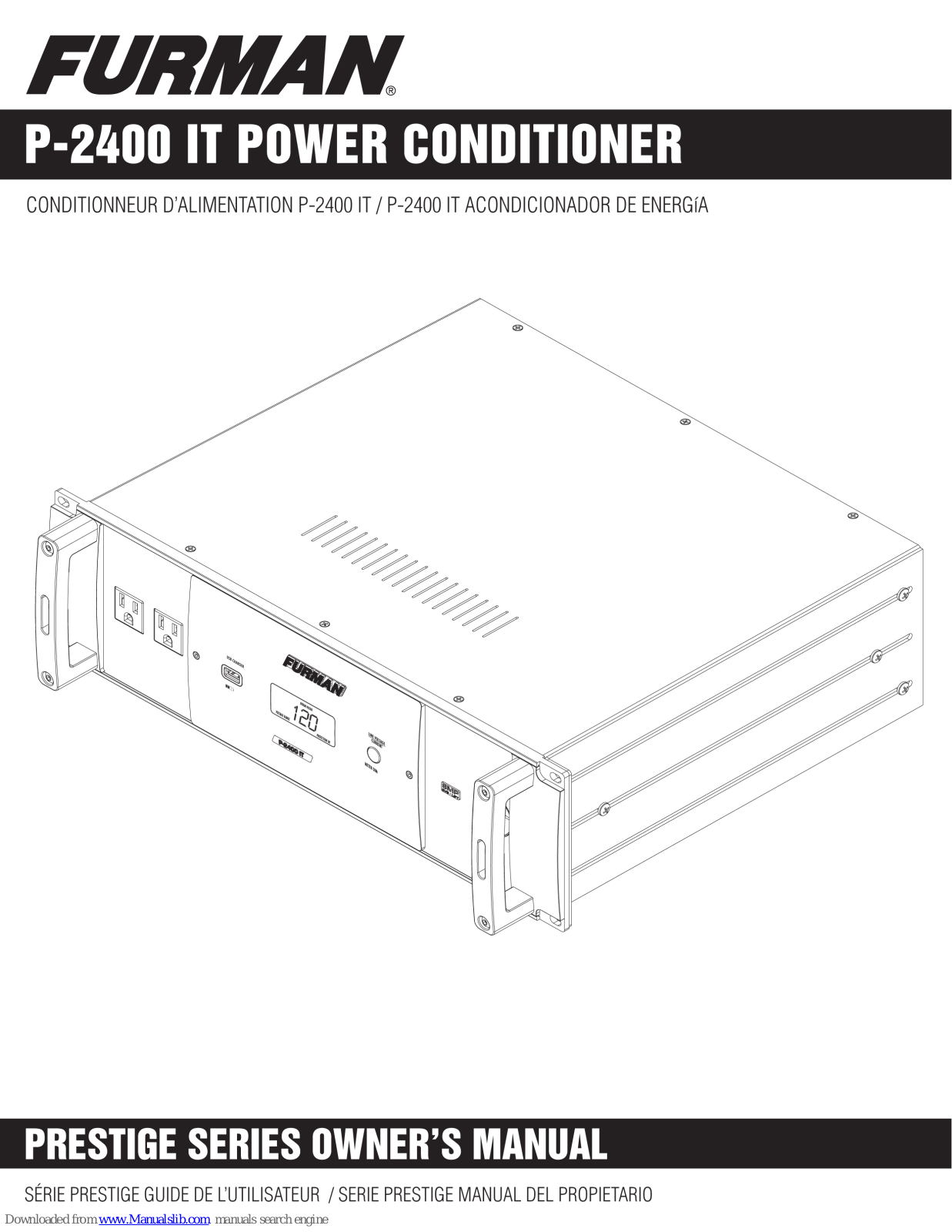 Furman P-240 IT, P-2400 IT Owner's Manual