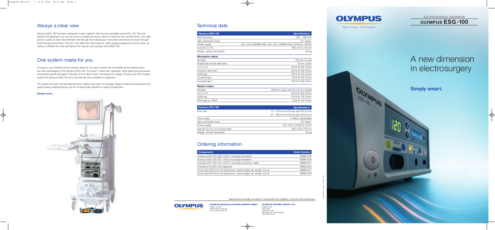 Olympus ESG-100 User manual