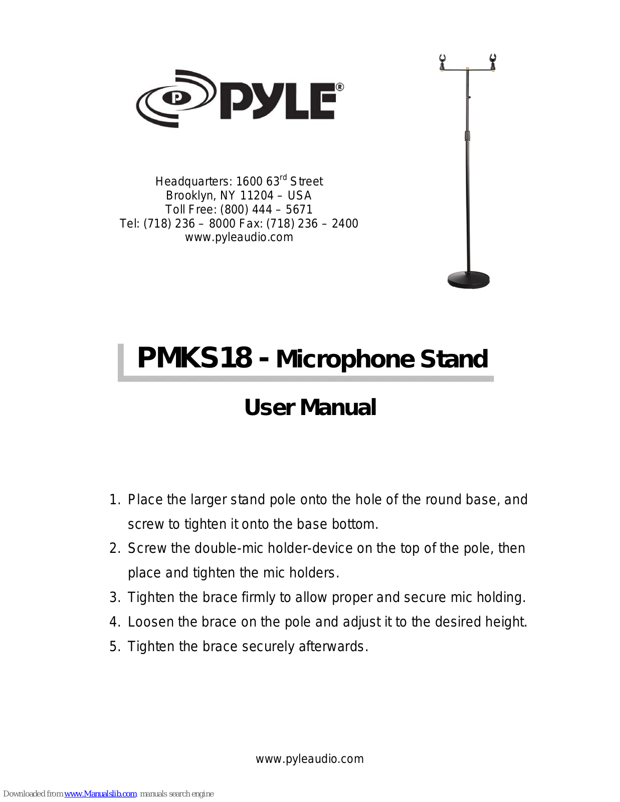 Pyle PMKS18 User Manual - ManualMachine.com
