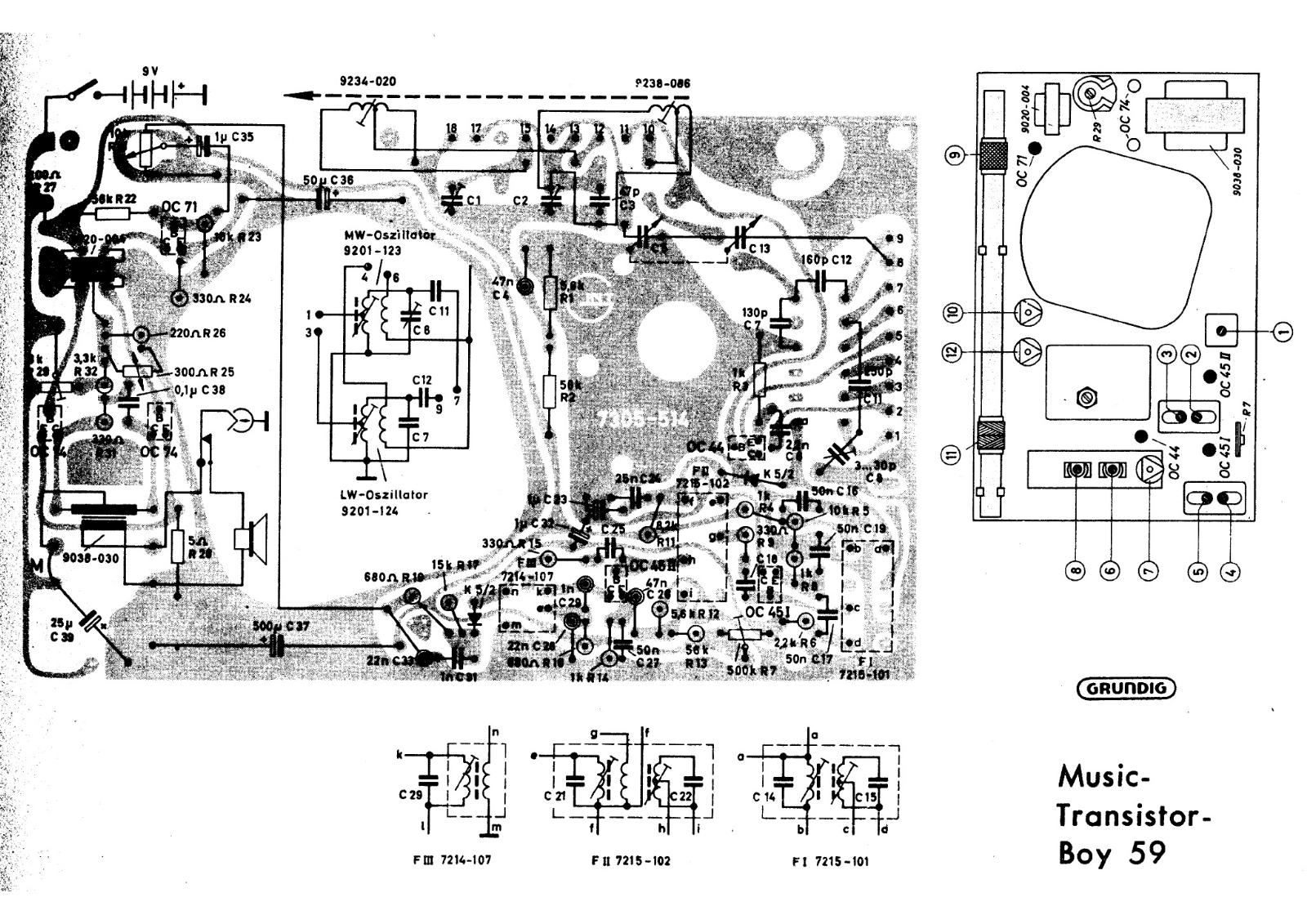 Grundig music   boy 59 pcb schematic