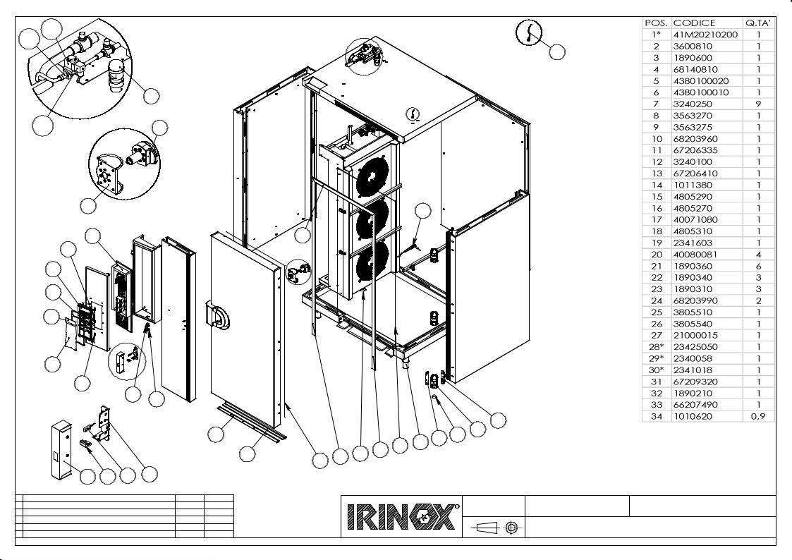 Irinox MF130.2 ST Parts List