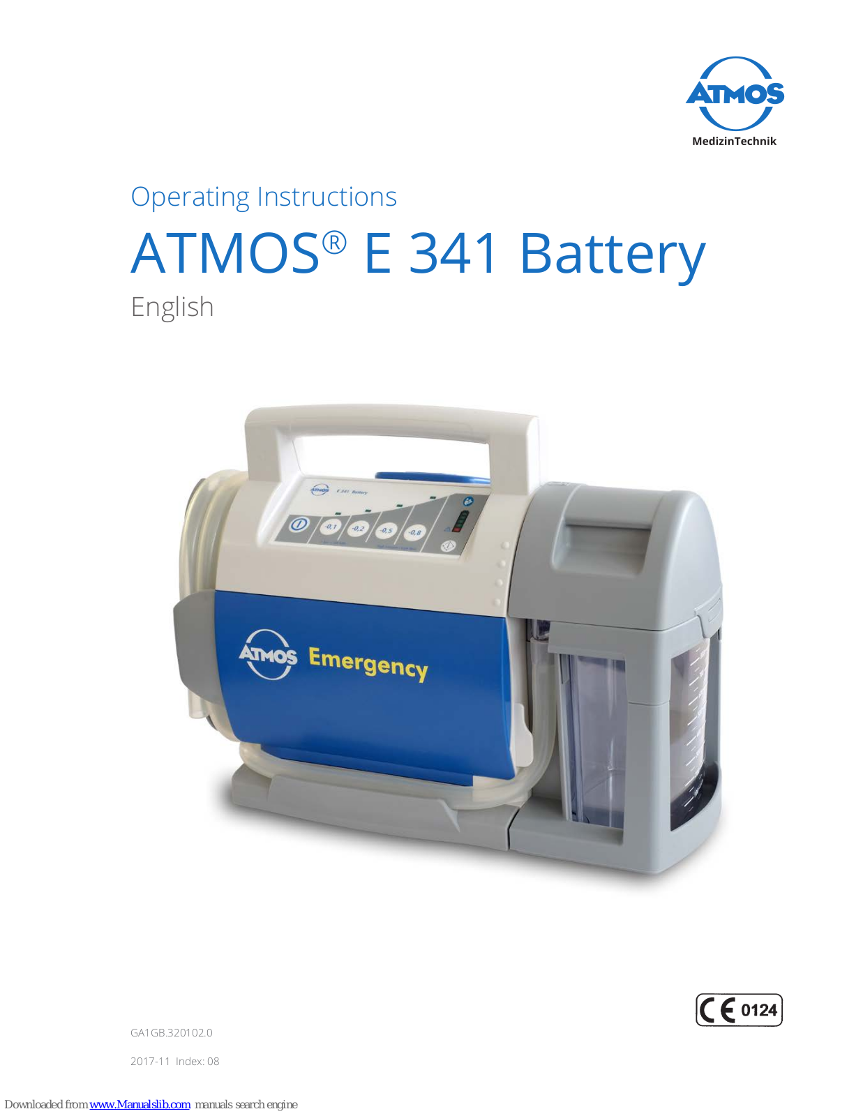 Atmos E 341 Battery, GA1GB.320102.0 Operating Instructions Manual