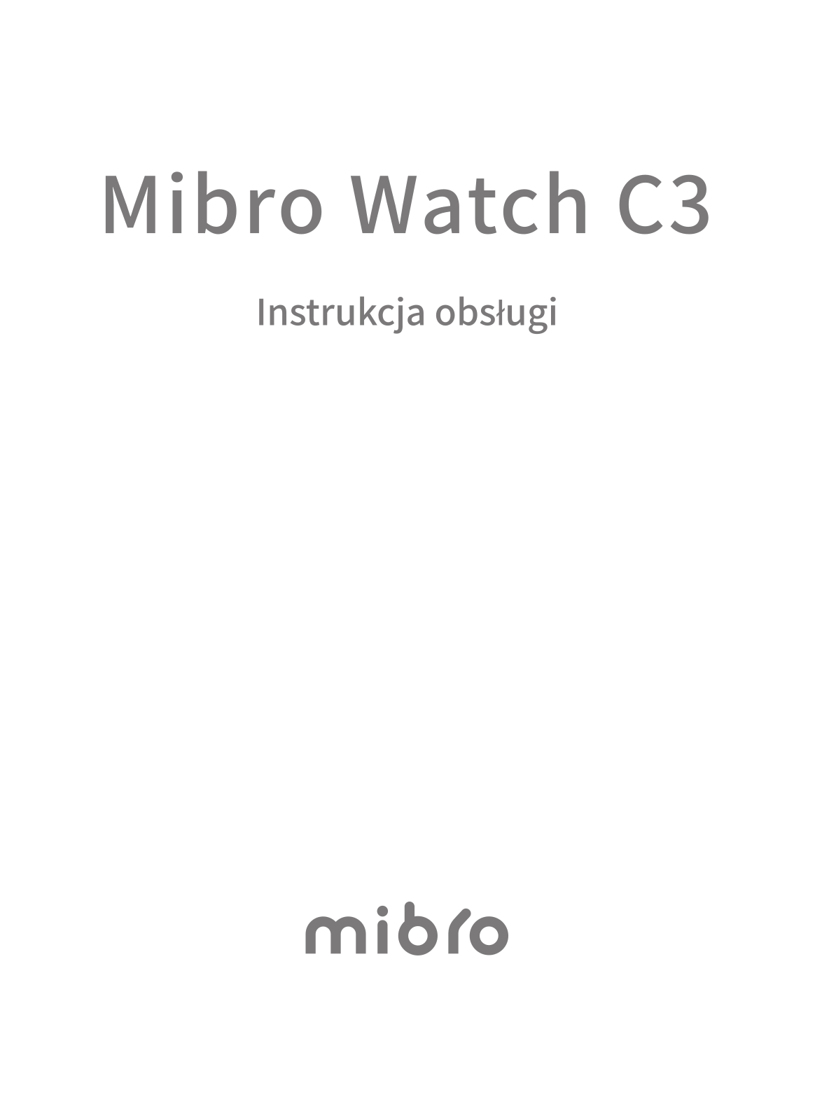 Mibro Watch C3 User guide - ManualMachine.com
