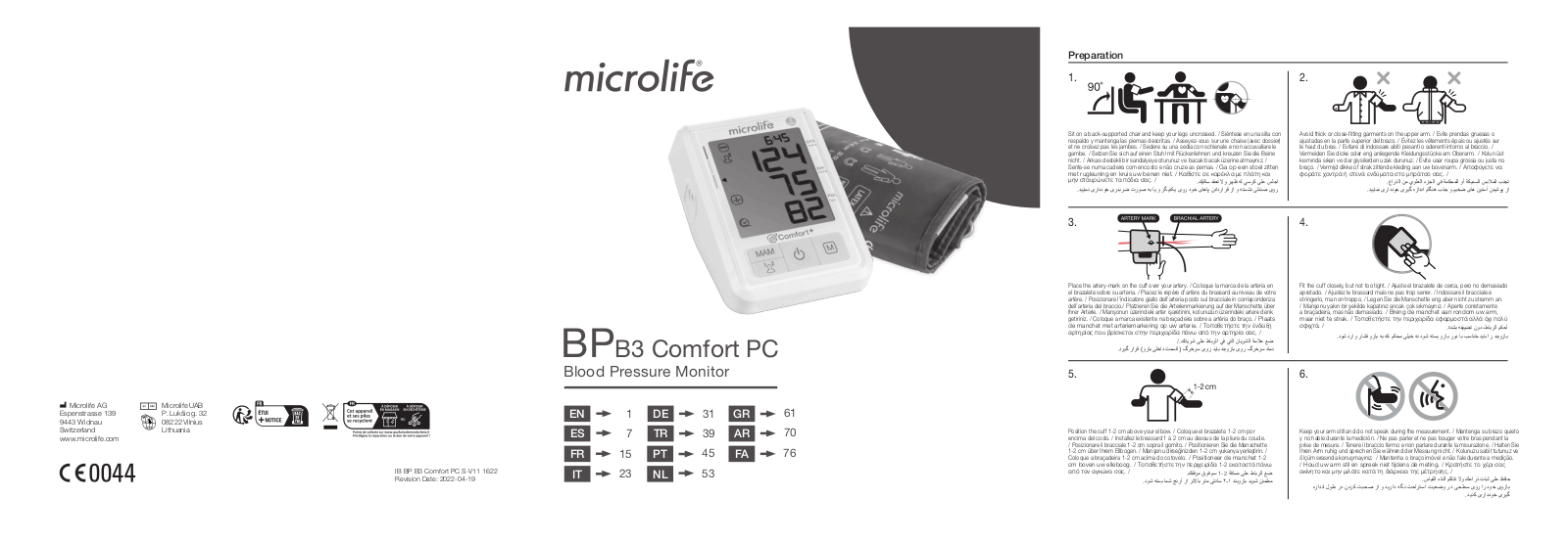 Microlife BP B3 Comfort PC User guide - ManualMachine.com