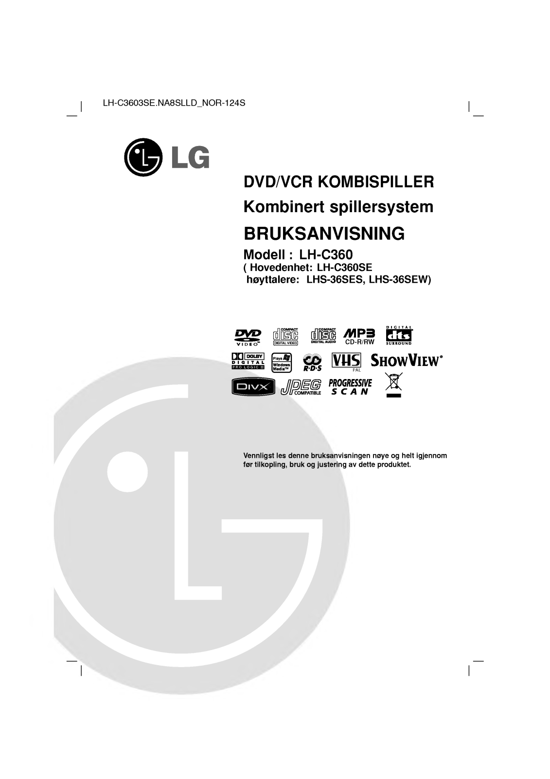 Lg LH-C360 User Manual