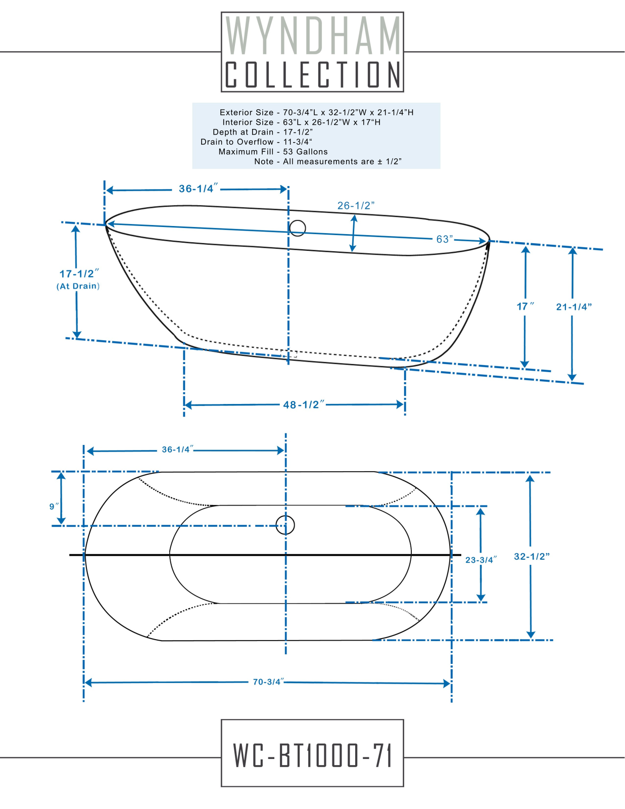 Wyndham Collection WCOBT100071 User Manual