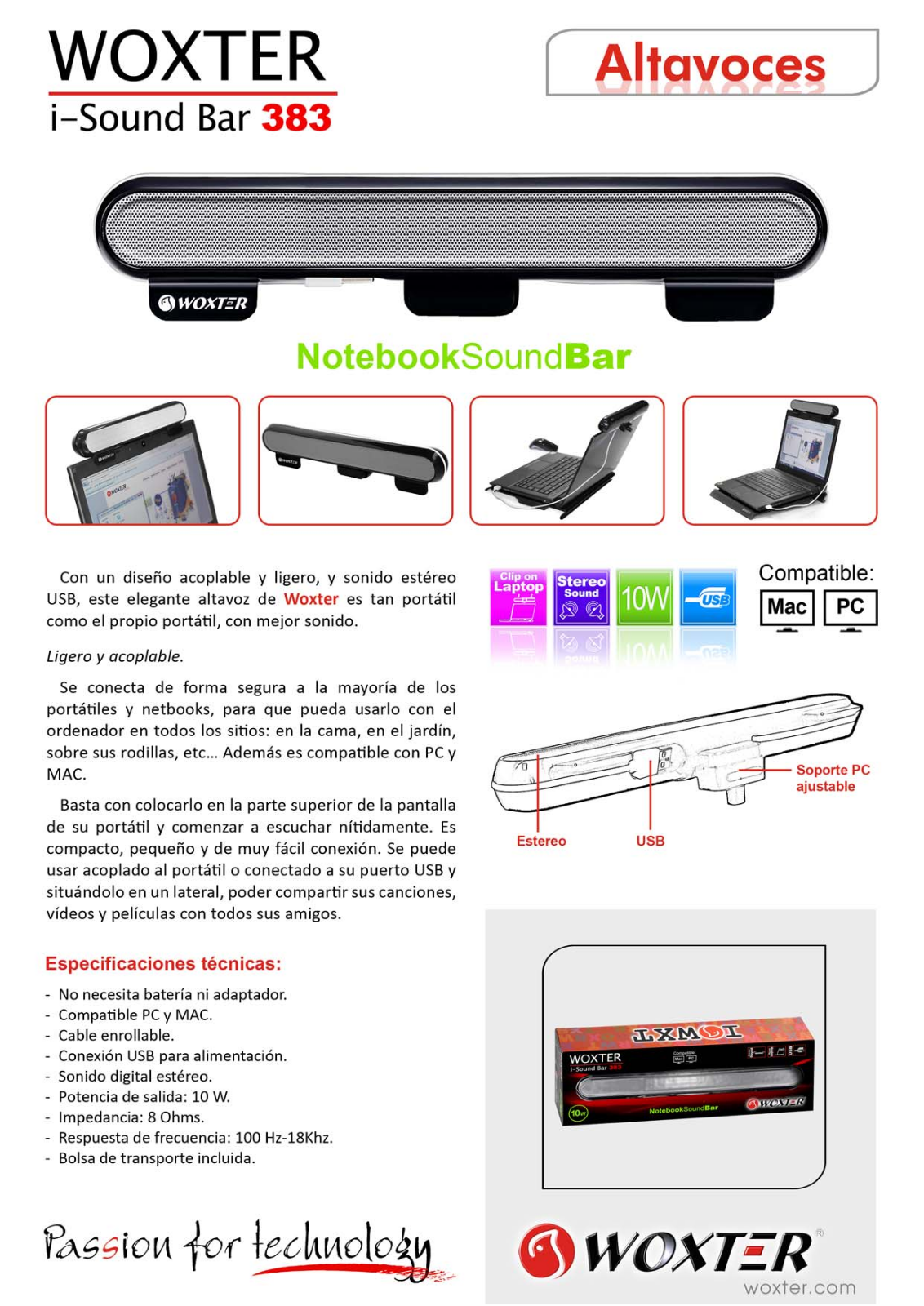 Woxter I-SOUND BAR 383 User Manual