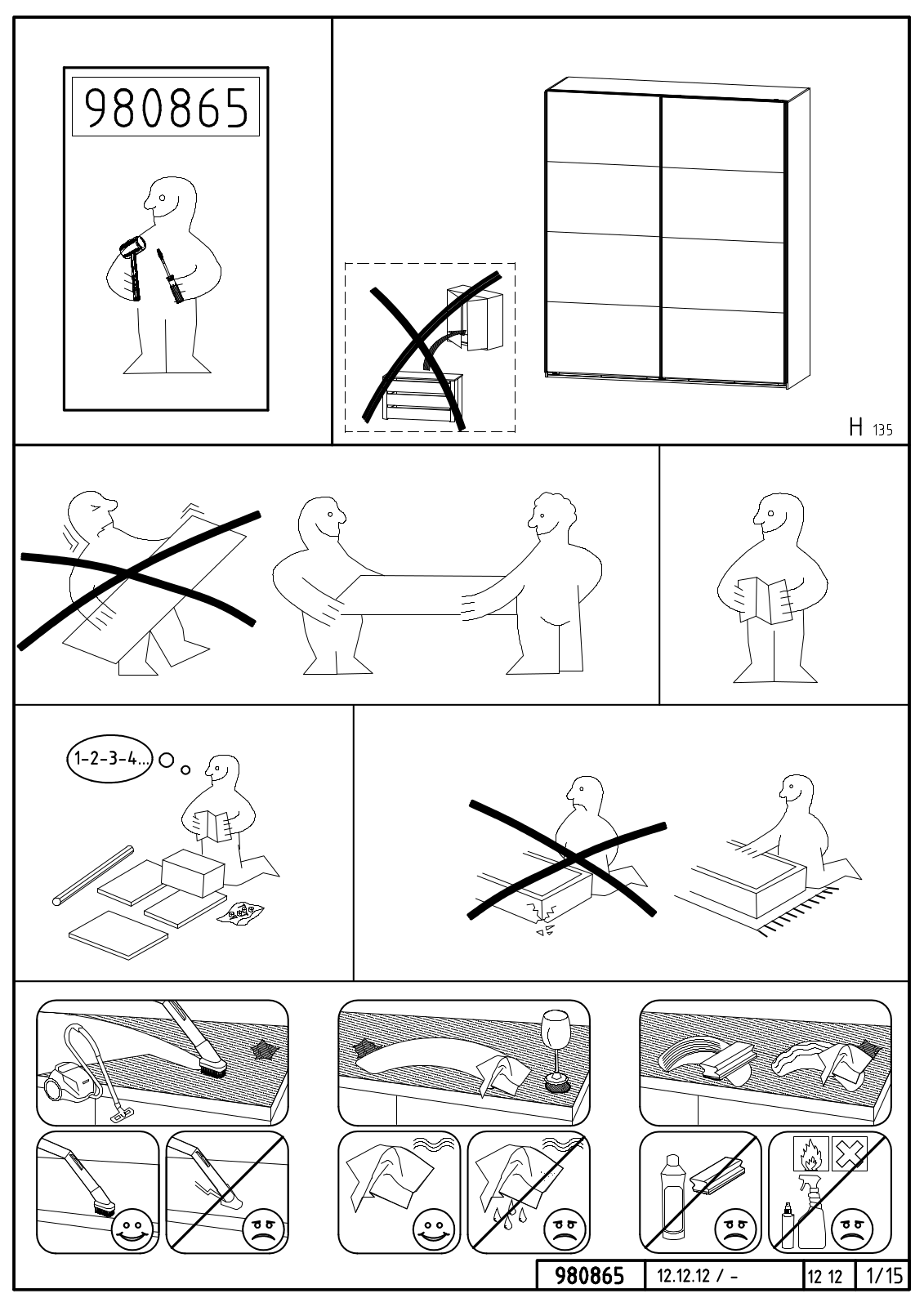 Wimex 980865 Assembly instructions