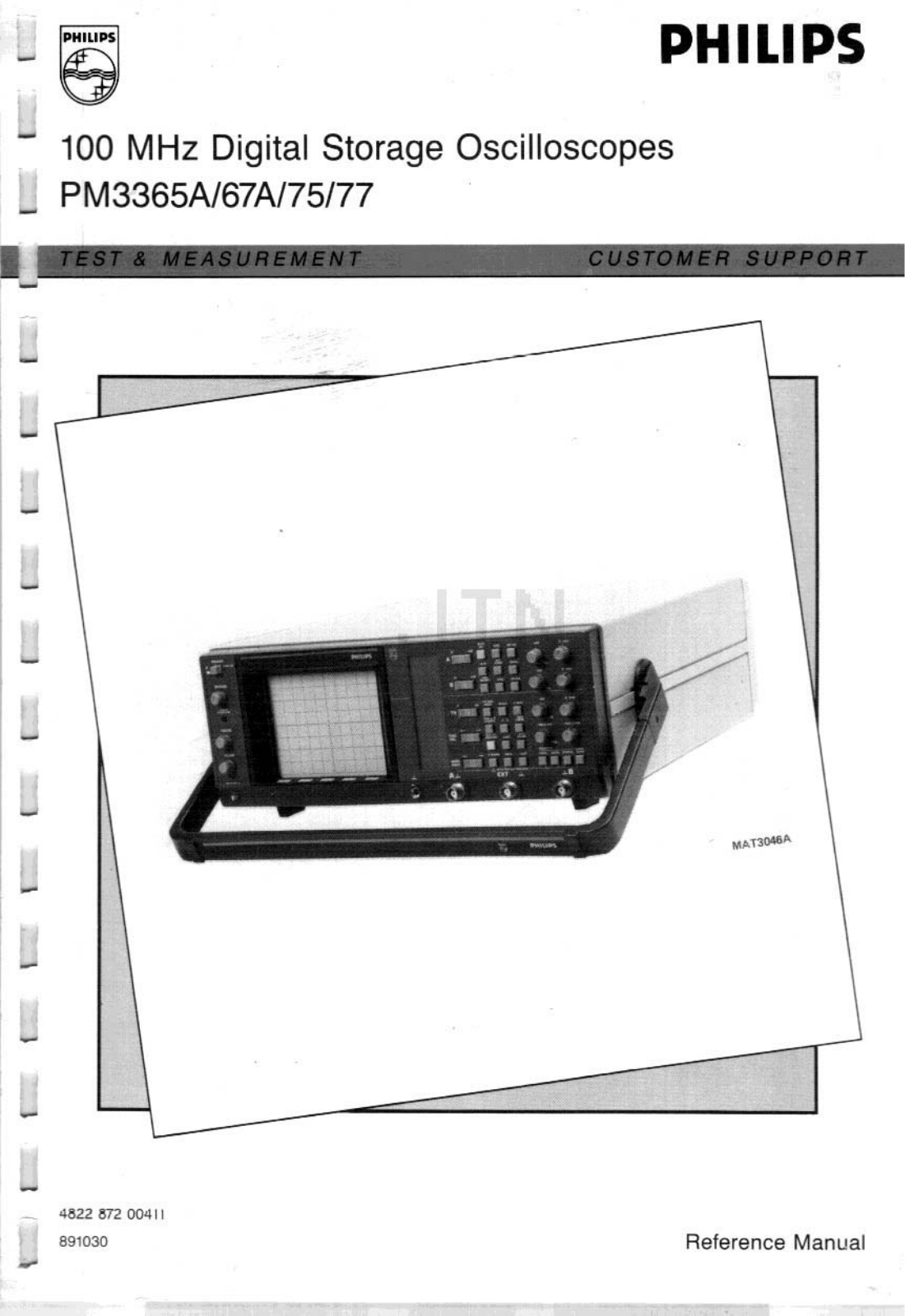 Philips PM3377, PM3375, PM3367A, PM3365A User Manual
