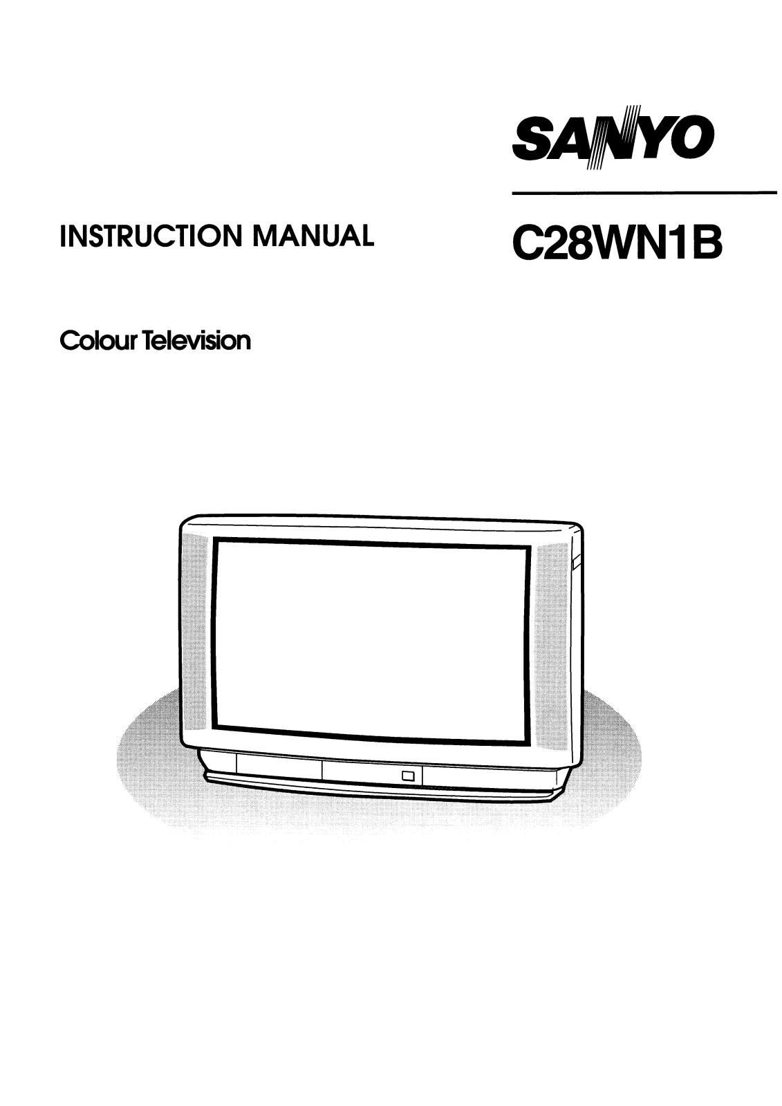 Sanyo C28WN1B Instruction Manual