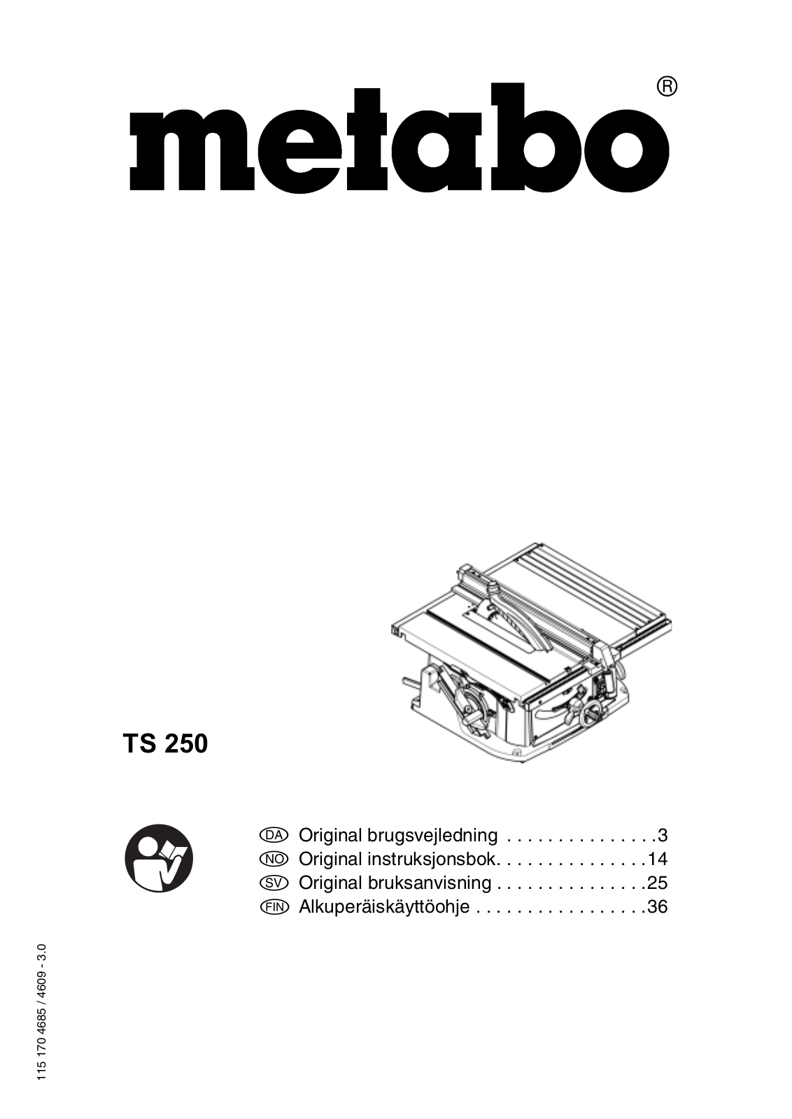 ELEKTRA BECKUM TS250 User guide - ManualMachine.com