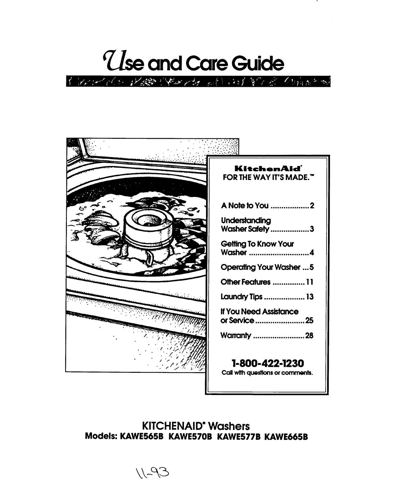 KitchenAid KAWE570B, KAWE577B, KAWE665B Owner's Manual