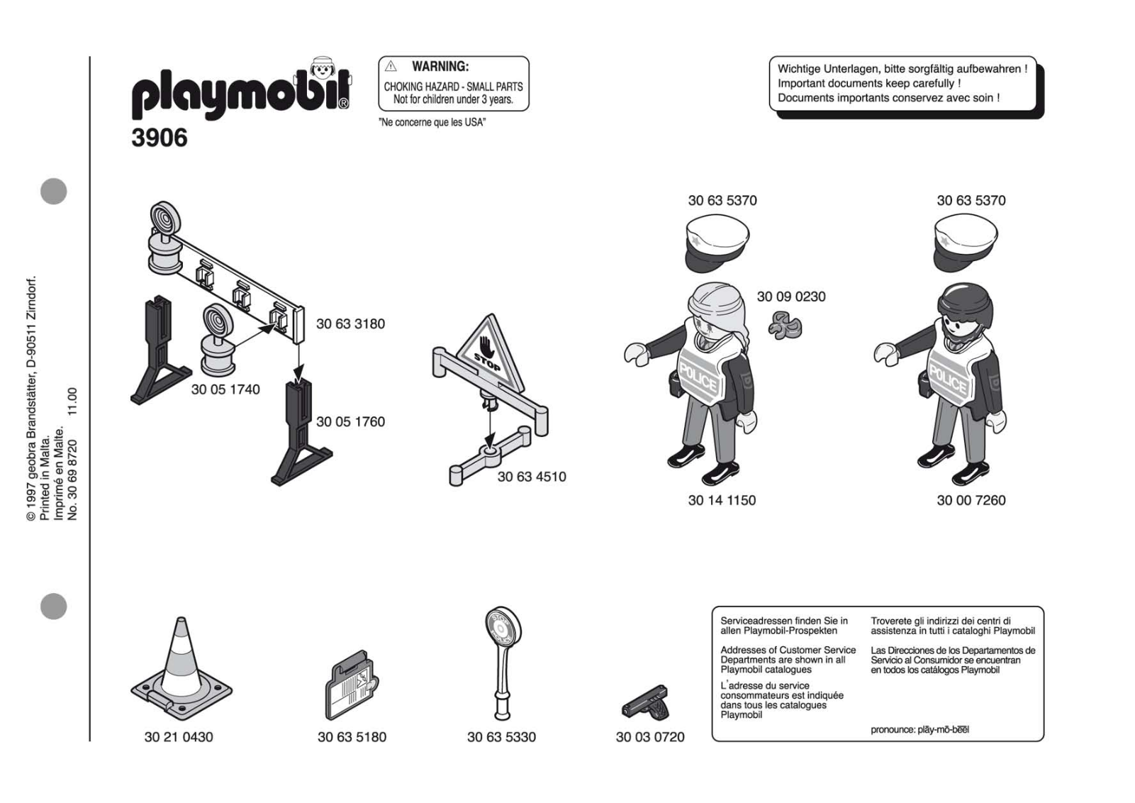 Playmobil 3906 Instructions