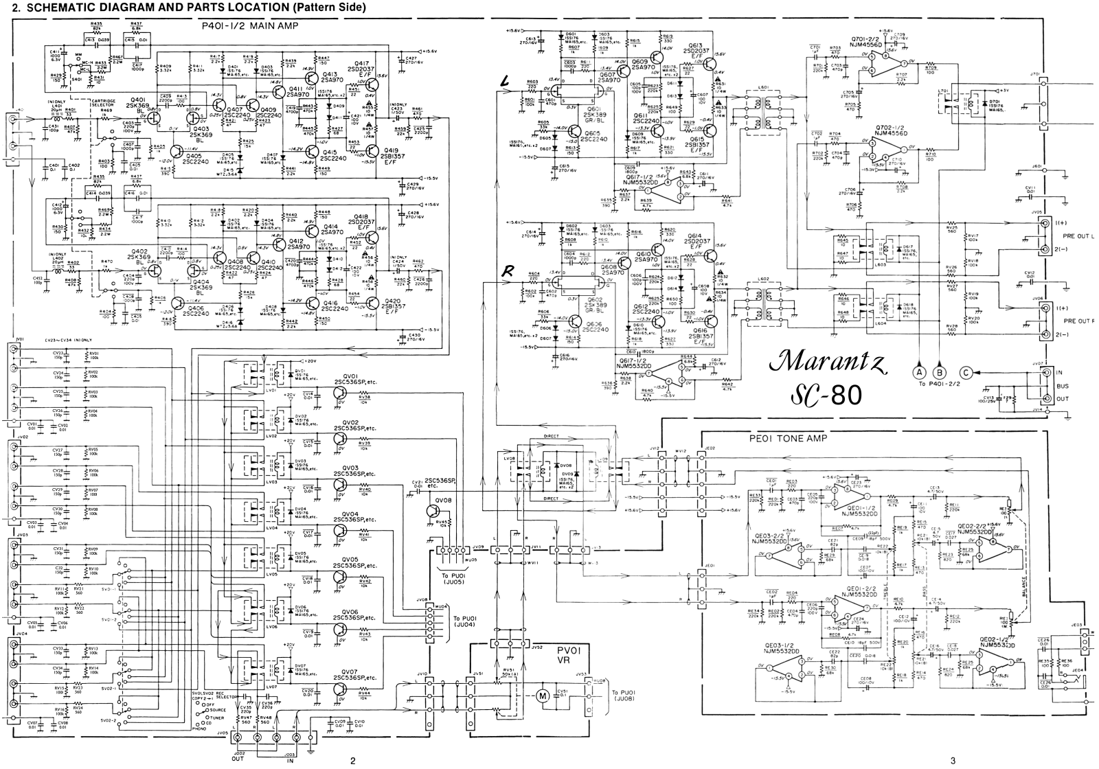 Marantz SC-80 Schematic