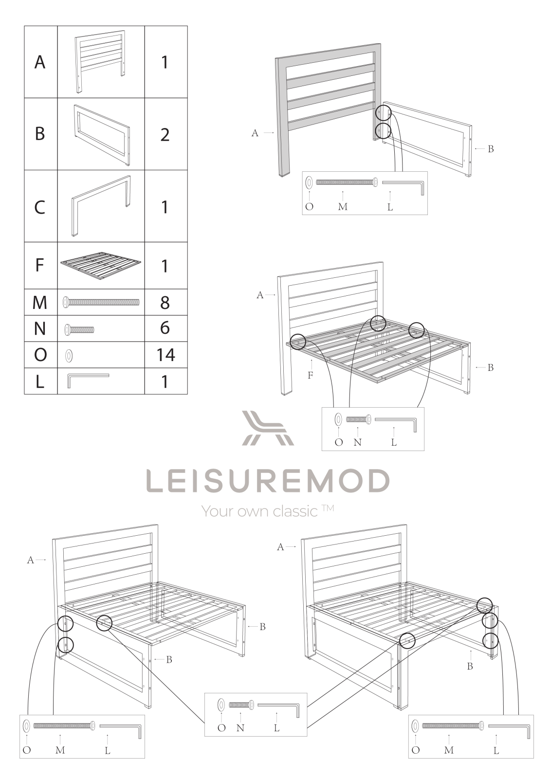 LeisureMod LMOD1809 w - ManualMachine.com