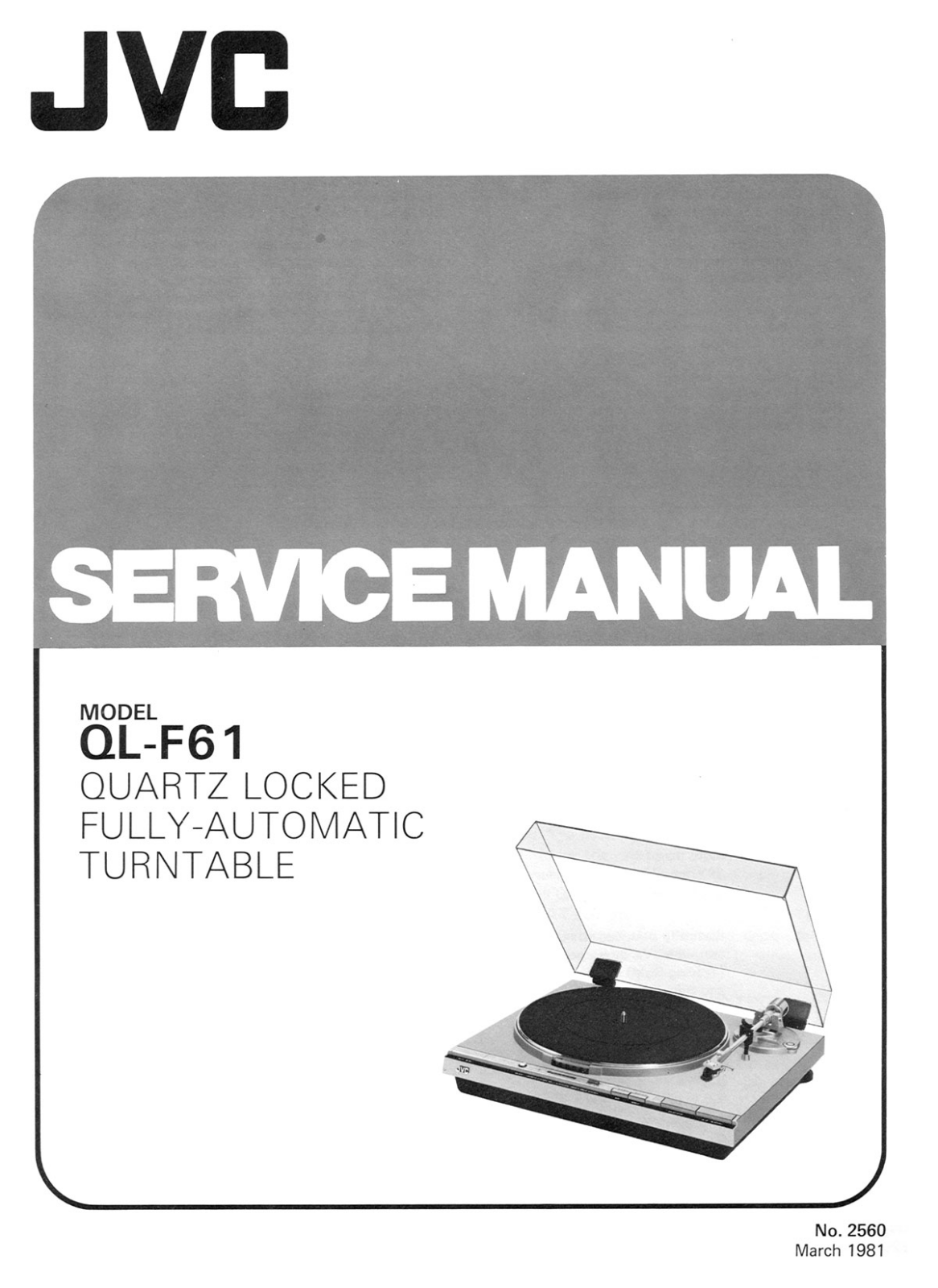 JVC QLF-61 Service manual