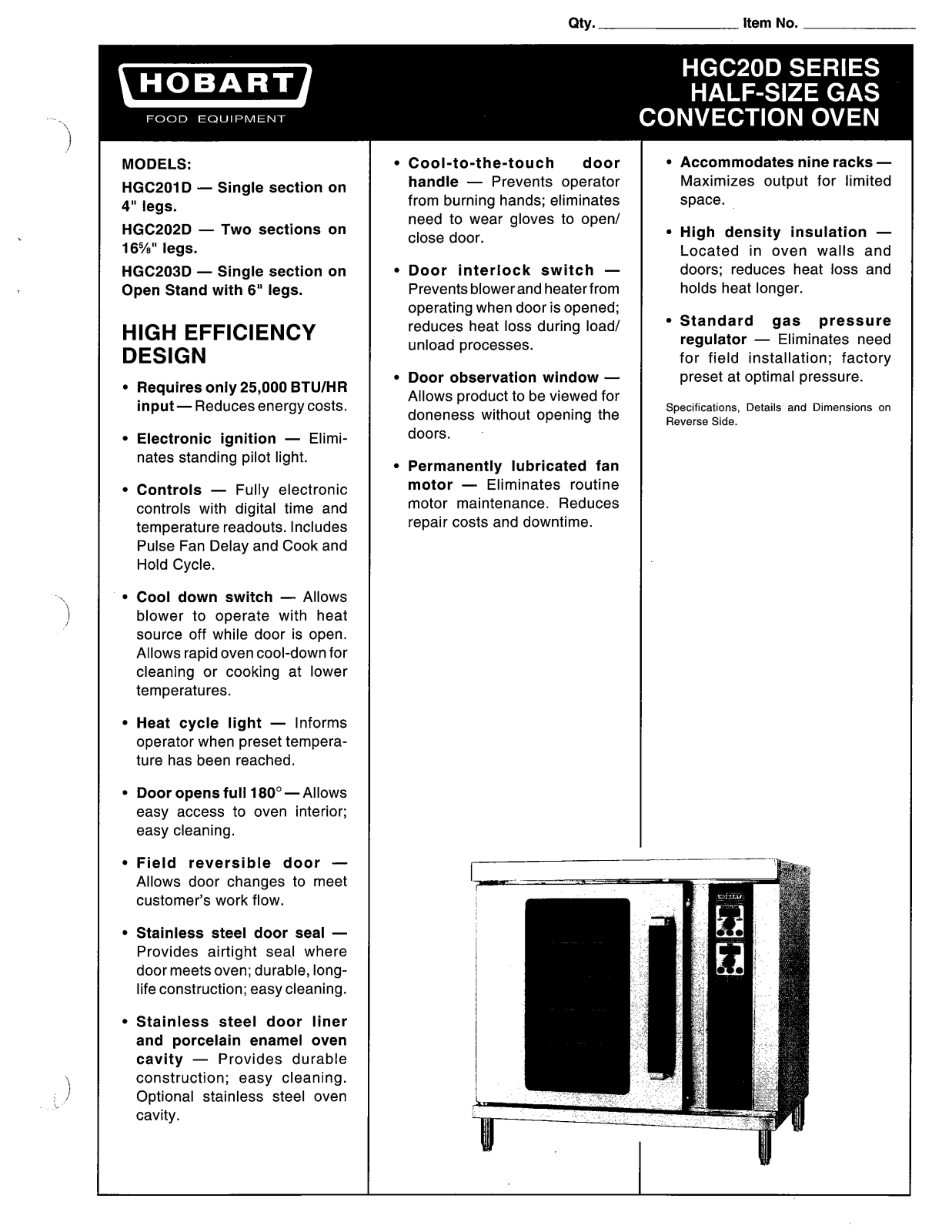 Hobart HGC20D User Manual