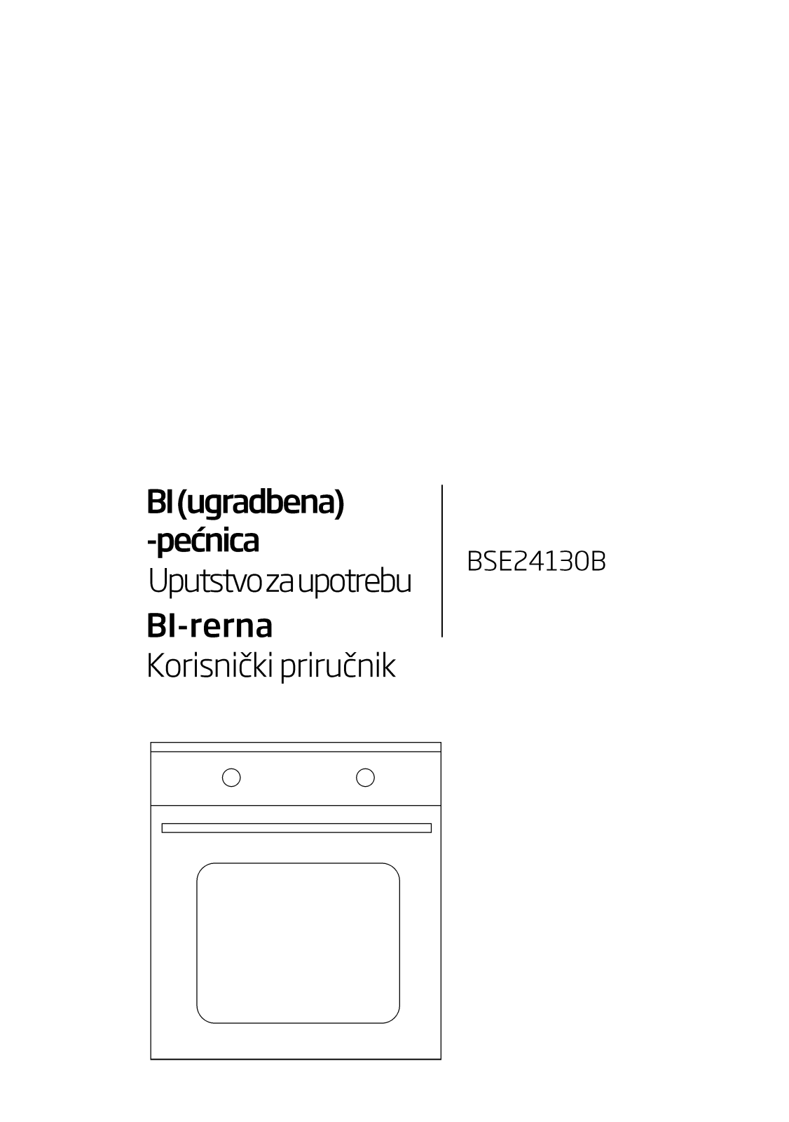 Beko BSE24130B User manual