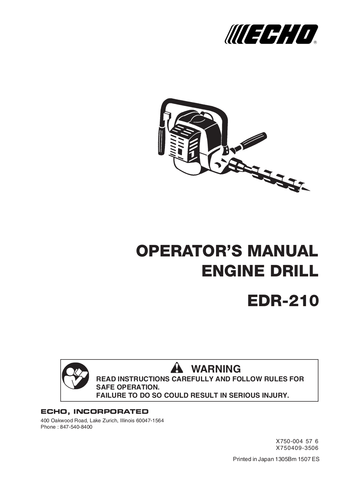 Echo EDR-210 User Manual