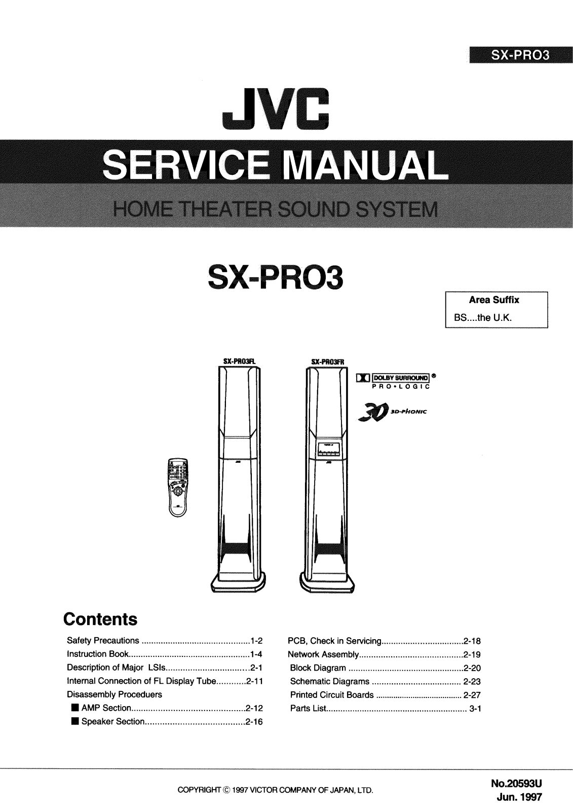 JVC SXPR-03 Service manual