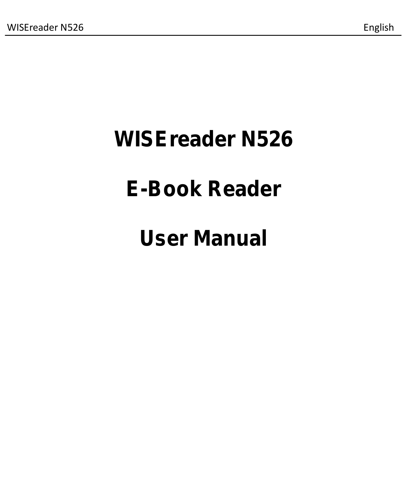 Hanvon N526 User Manual