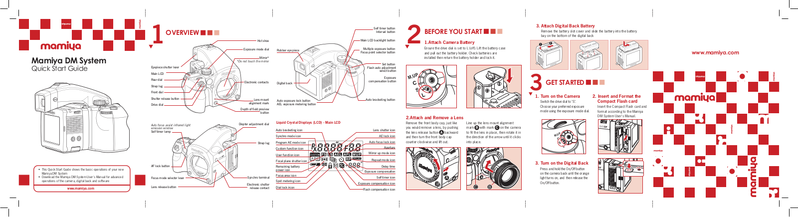 MAMIYA DM System Quick Start Guide