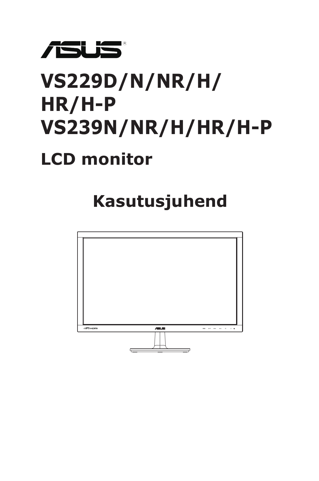 Asus VS229H-P, VS239N-C, VS239H-P, VS239HR, VS239NR User Manual